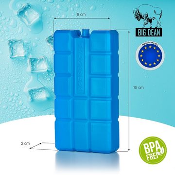 BigDean Kühlakku 4x Kühlakkus je 200ml 12h Kühlung für Kühltasche & Kühlbox Made i