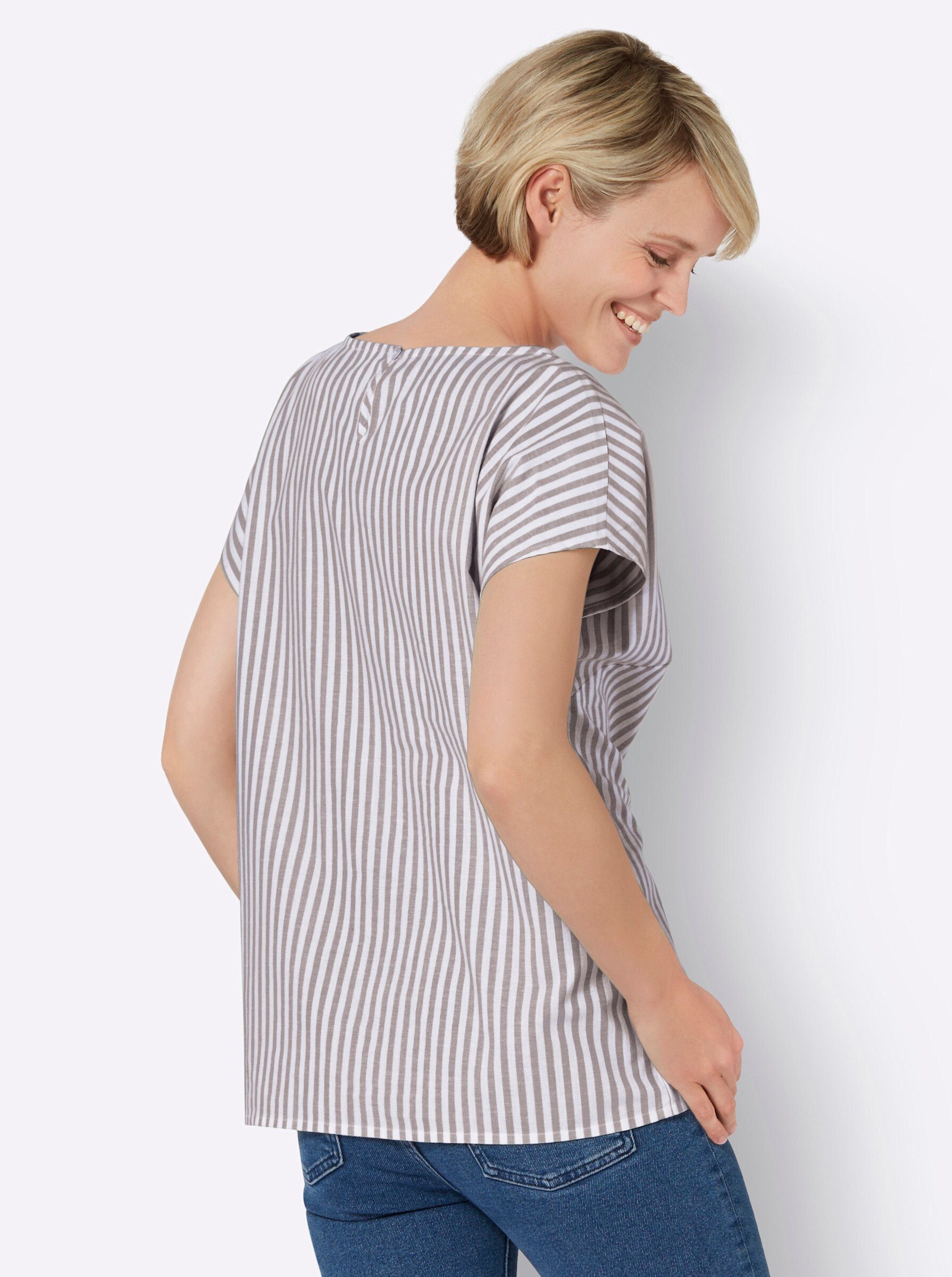 Sieh an! Klassische Bluse Baumwollbluse günstig online kaufen