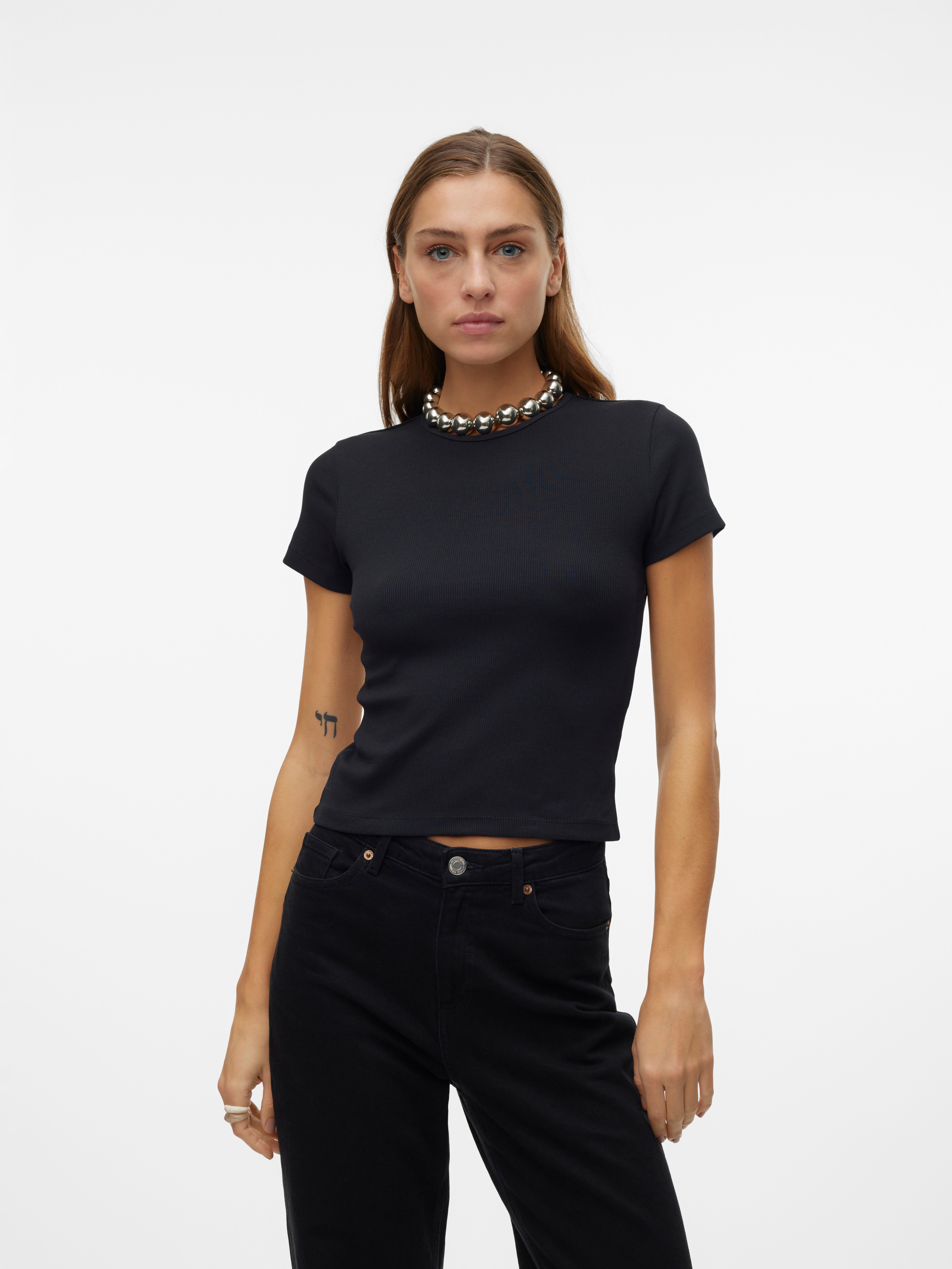 Vero Moda Rundhalsshirt VMCHLOE SS SHORT günstig online kaufen
