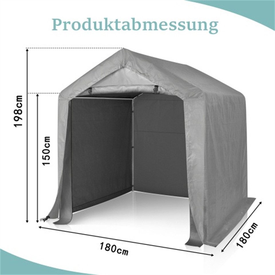 VINGLI Carport-Geräteraum, Winterfest Aufblasbar Lagerzelt günstig online kaufen