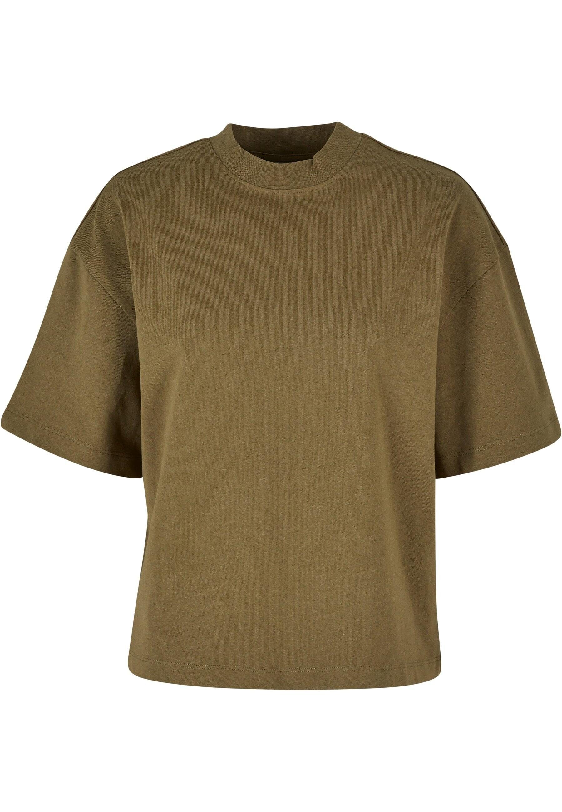 URBAN CLASSICS Kurzarmshirt Urban Classics Damen Ladies Organic Heavy Slit günstig online kaufen