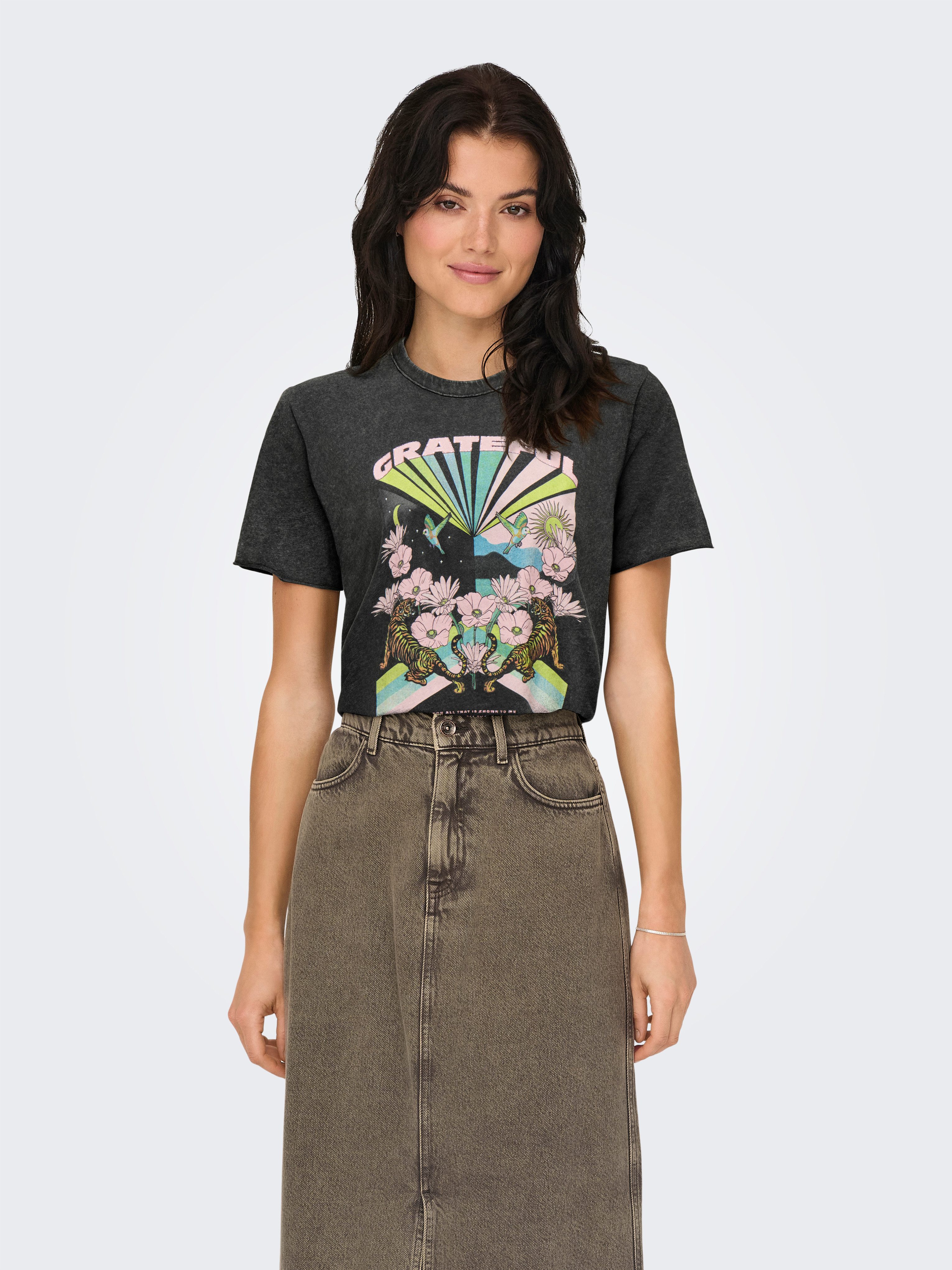 ONLY Rundhalsshirt ONLLUCY REG S/S TOP günstig online kaufen