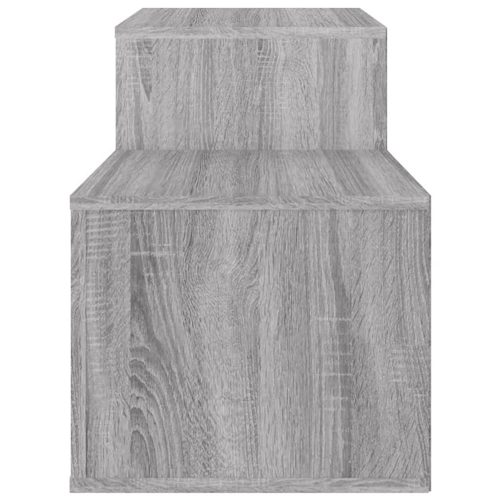 Holzwerkstoff, Schuhschrank Sonoma vidaXL Schuhregal 150x35x45 cm 1-tlg. Grau