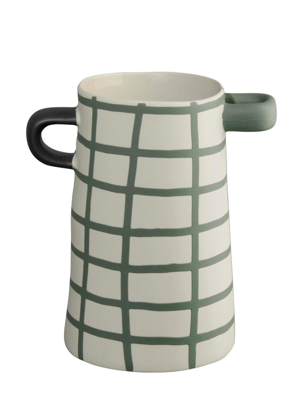 ASA SELECTION Dekovase rayu Vase grün kariert 17cm (Vasen)