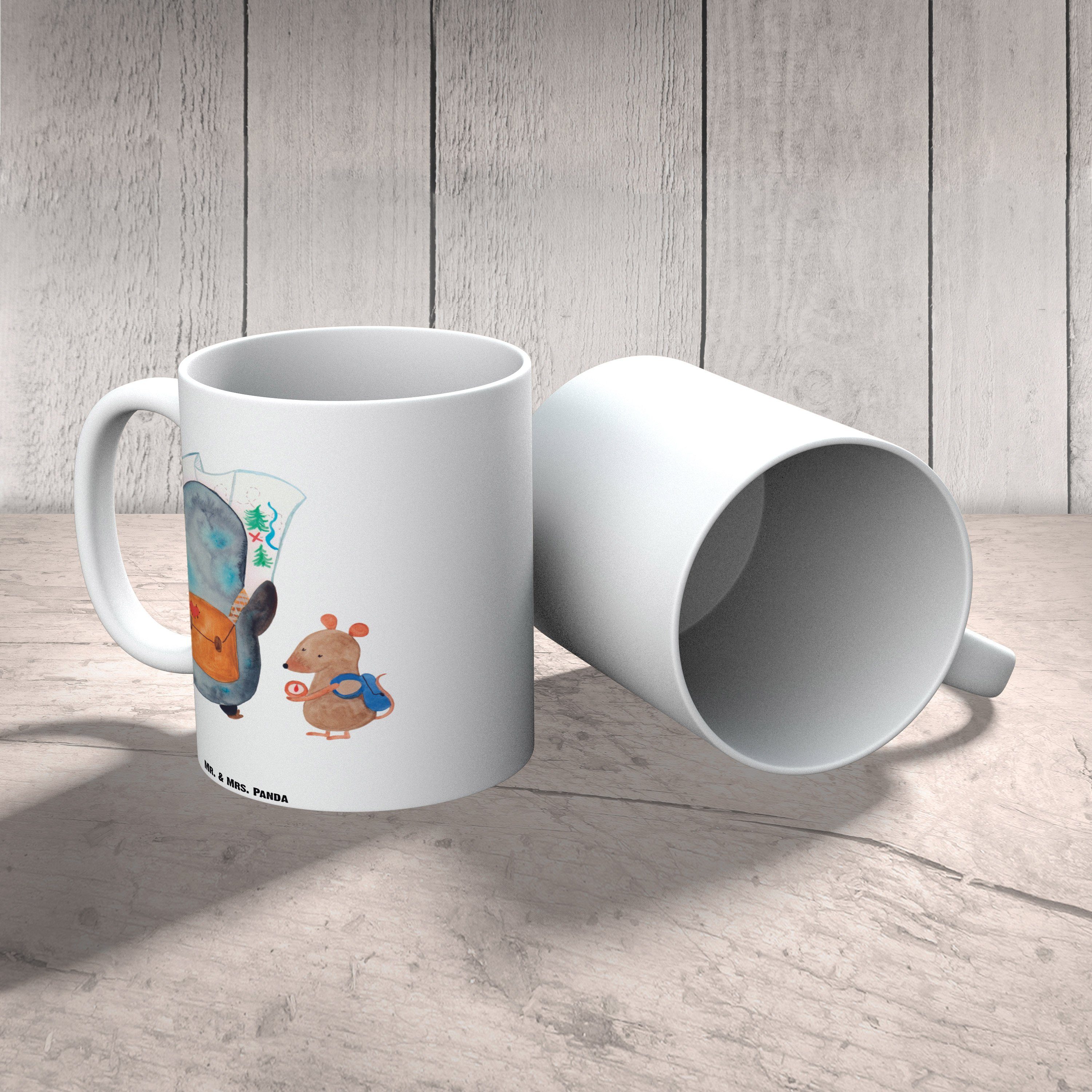 Tasse Tasse, Teetasse, Mr. & Pinguin Geschenk, Keramik Maus XL XL Weiß - - Tasse & Panda Mrs. Gro, XL Wanderer