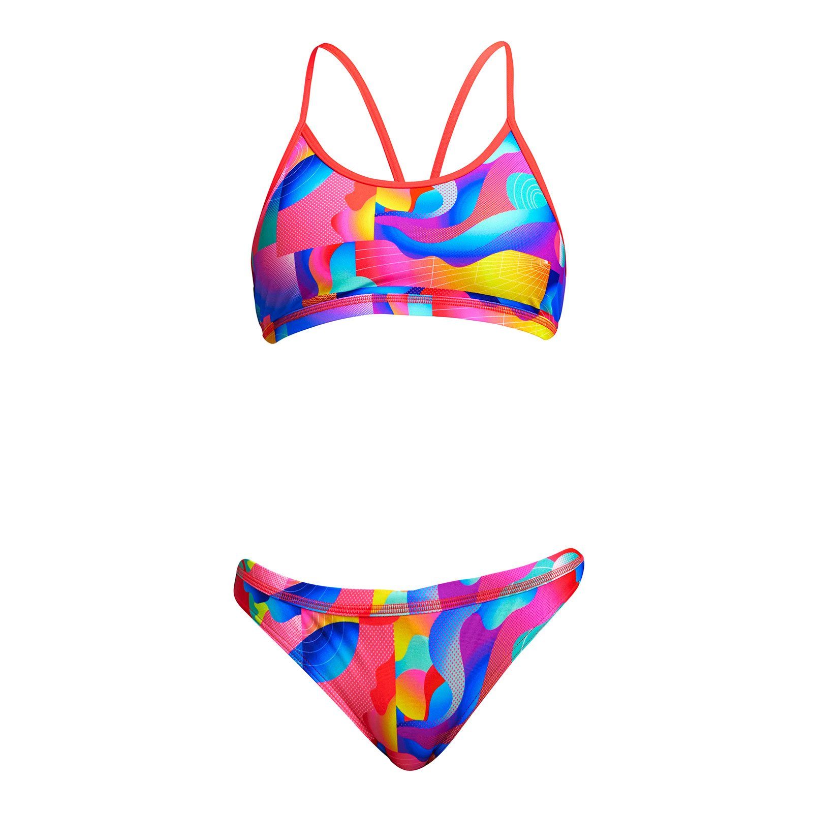 Material Radar funktionalem Bustier-Bikini aus Funkita C-Infinity Rage