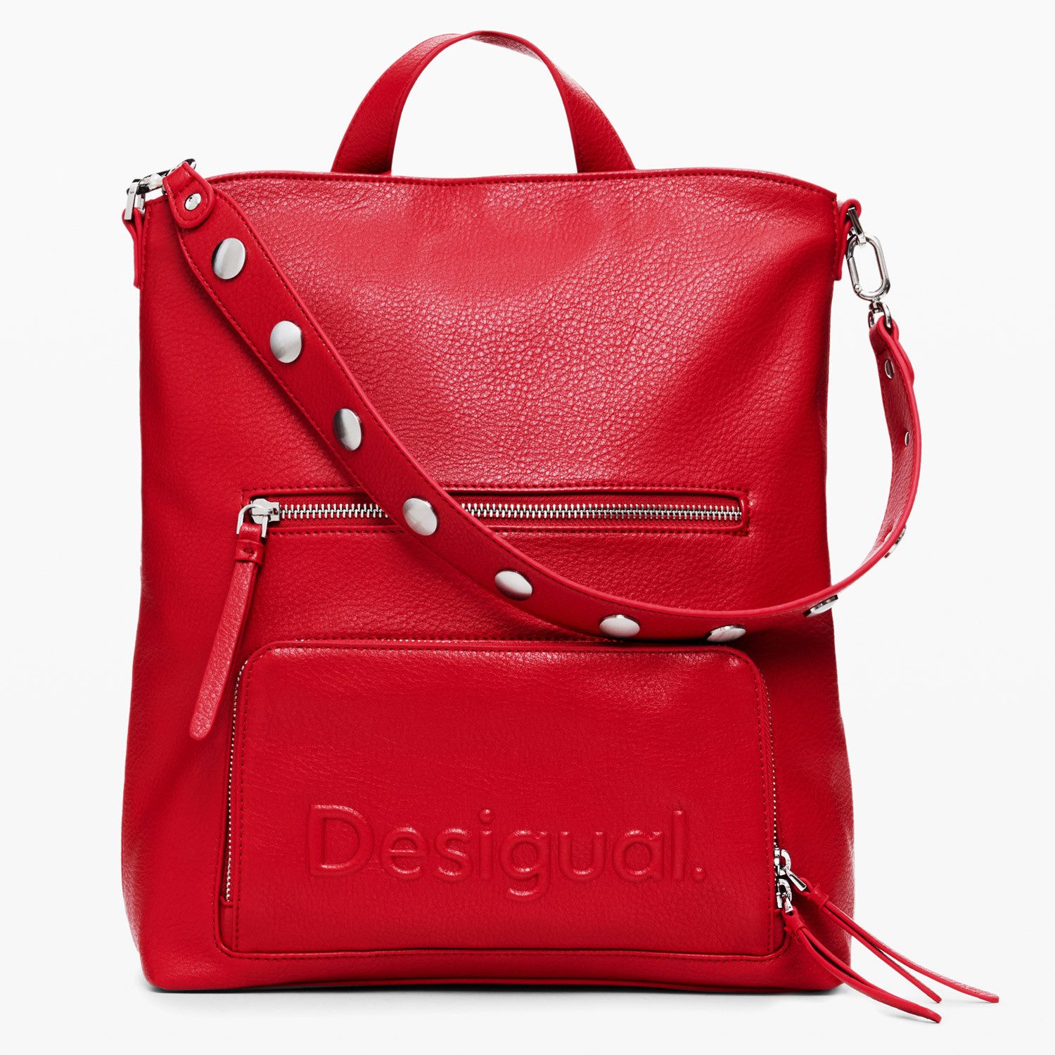 Desigual Umhängetasche Desigual Damen Rucksack Pretoria Carmin (1, 1-tlg., 1)