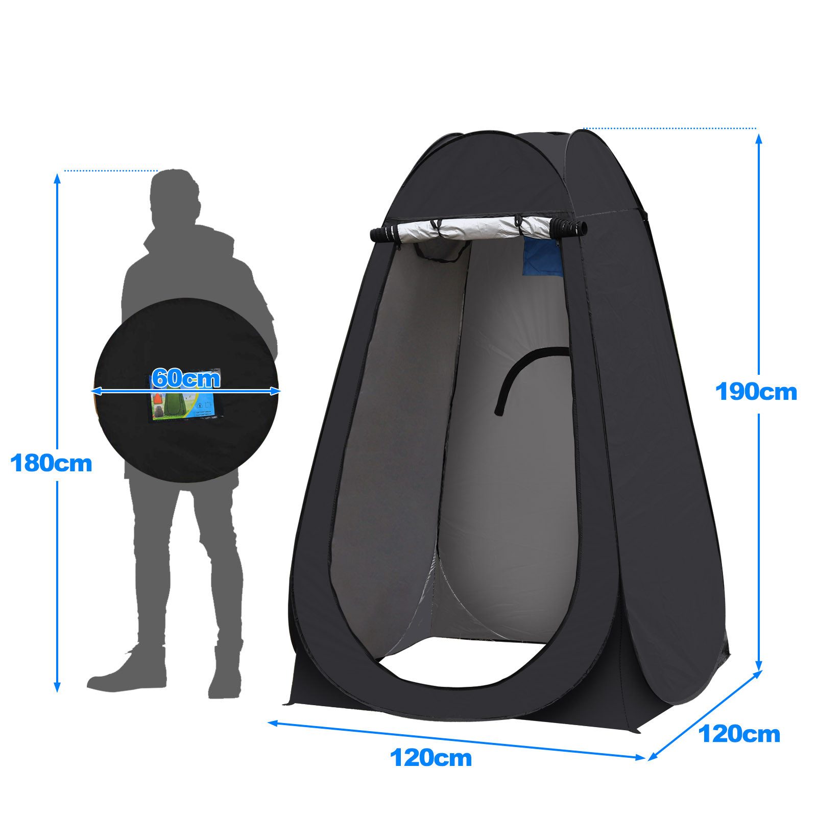 Ofcasa Faltzelt 120x120x190cm UV Schutz Faltzelt, günstig online kaufen