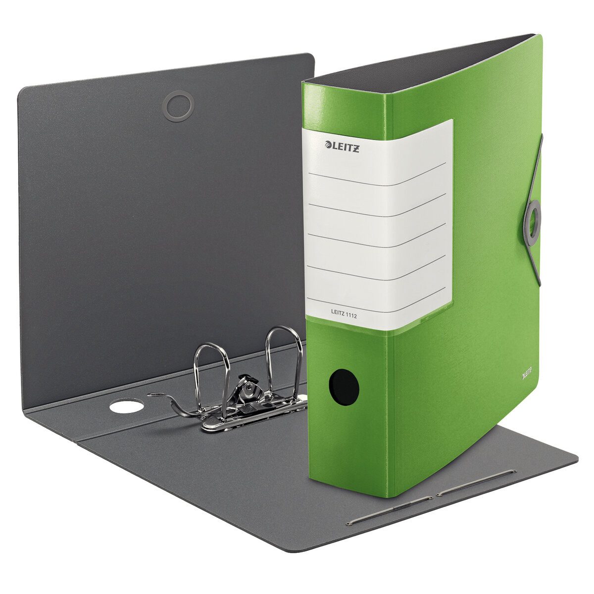 LEITZ Aktenordner Ordner Solid A4 Kunststoff 82mm hellgrün Packung mit 5 Stück