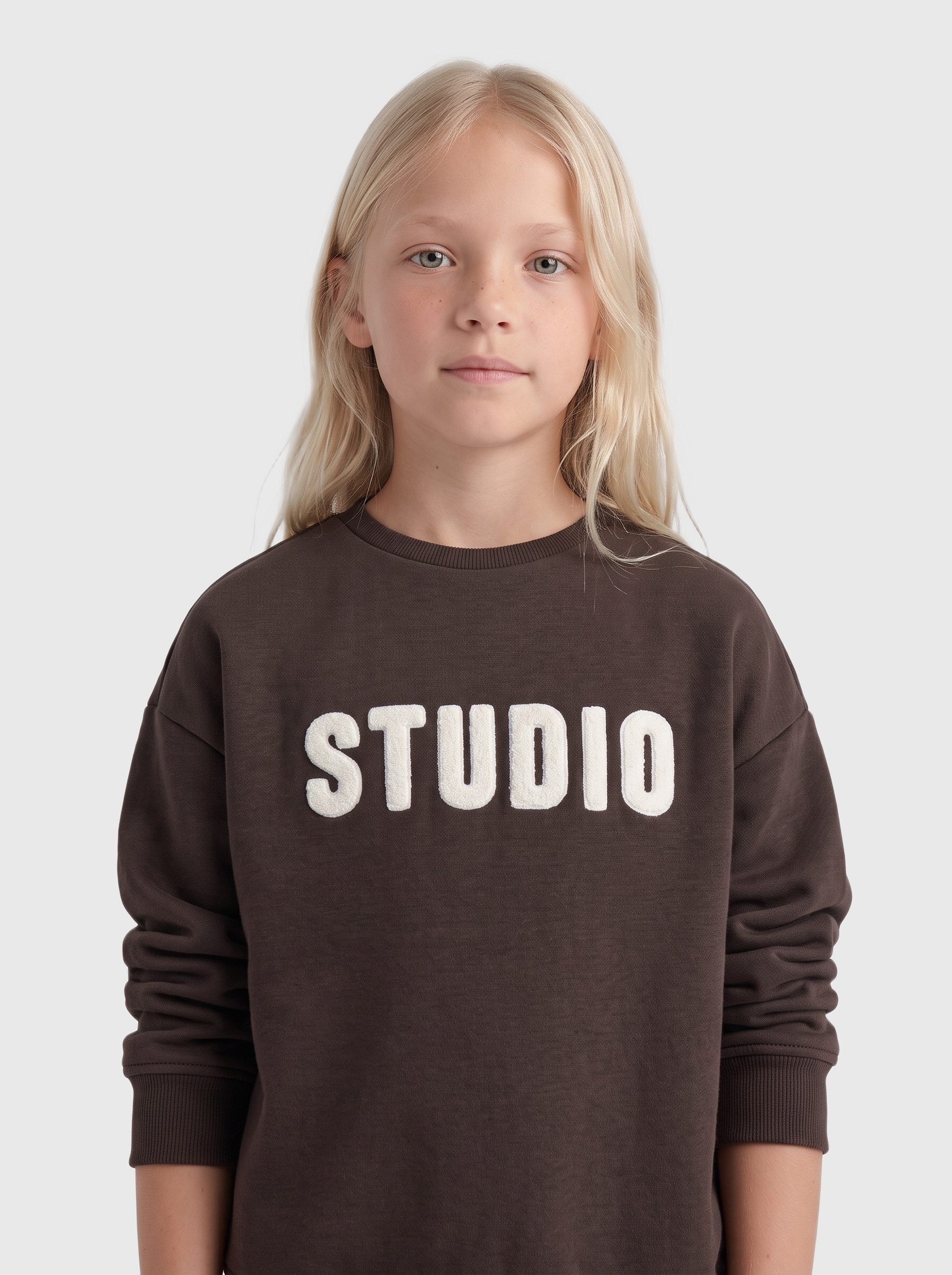 KIDS ONLY Sweatshirt KOGSWEAT LS CREW OVZ STAT SWT NOOS Baumwollmischung, loose fit – Bild 3 von 5