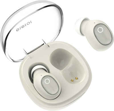 eleror IPX-7-Bewertung, Immersiver Sound Mini In-Ear-Kopfhörer (Einfache Steuerung über Touch-Technologie ermöglicht das Regeln der Lautstärke, Wechseln von Songs und Annehmen von Anrufen ohne Telefon., Lange Akkulaufzeit, Einfache Touch-Steuerung, Schweiß &wasserbeständig)