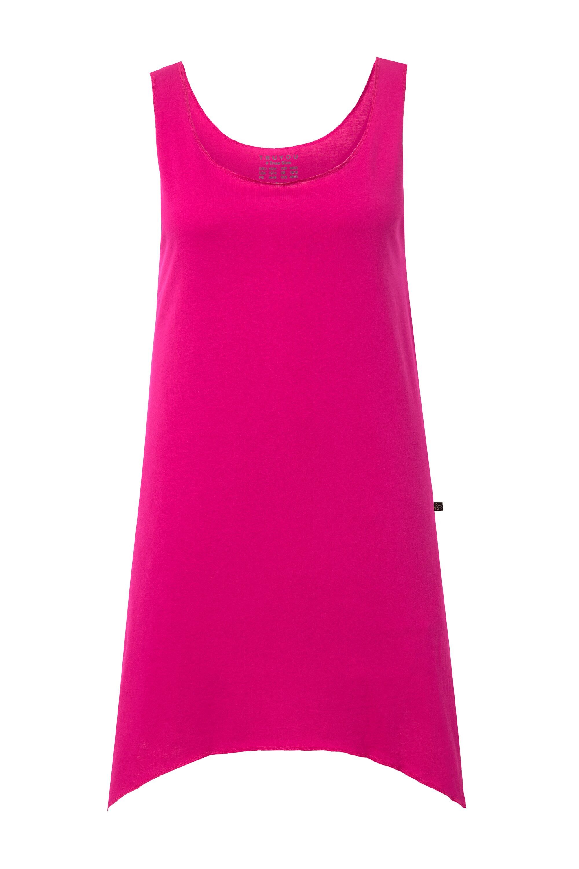 Ulla Popken Nachthemd TRUYOU Nachthemd Zipfelsaum Rundhals ärmellos günstig online kaufen