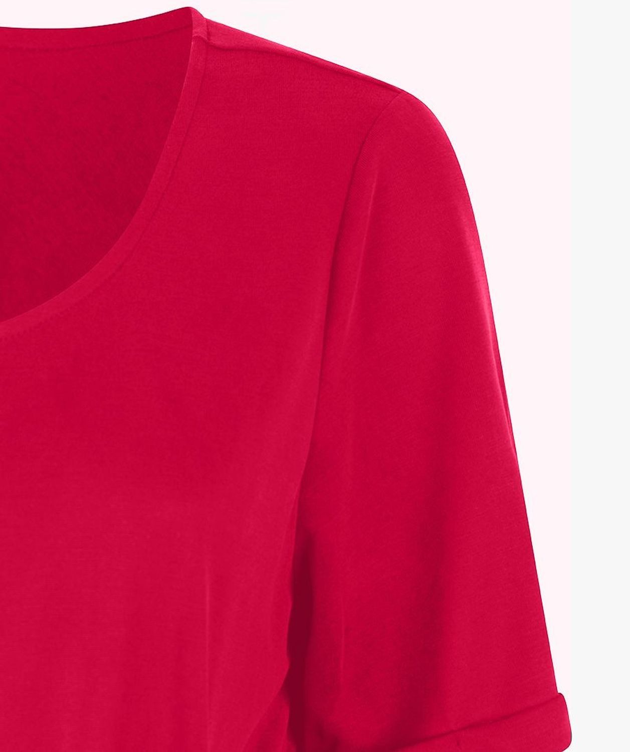 Esqualo Sommerkleid Esqualo Modal Sommerkleid Magenta L günstig online kaufen