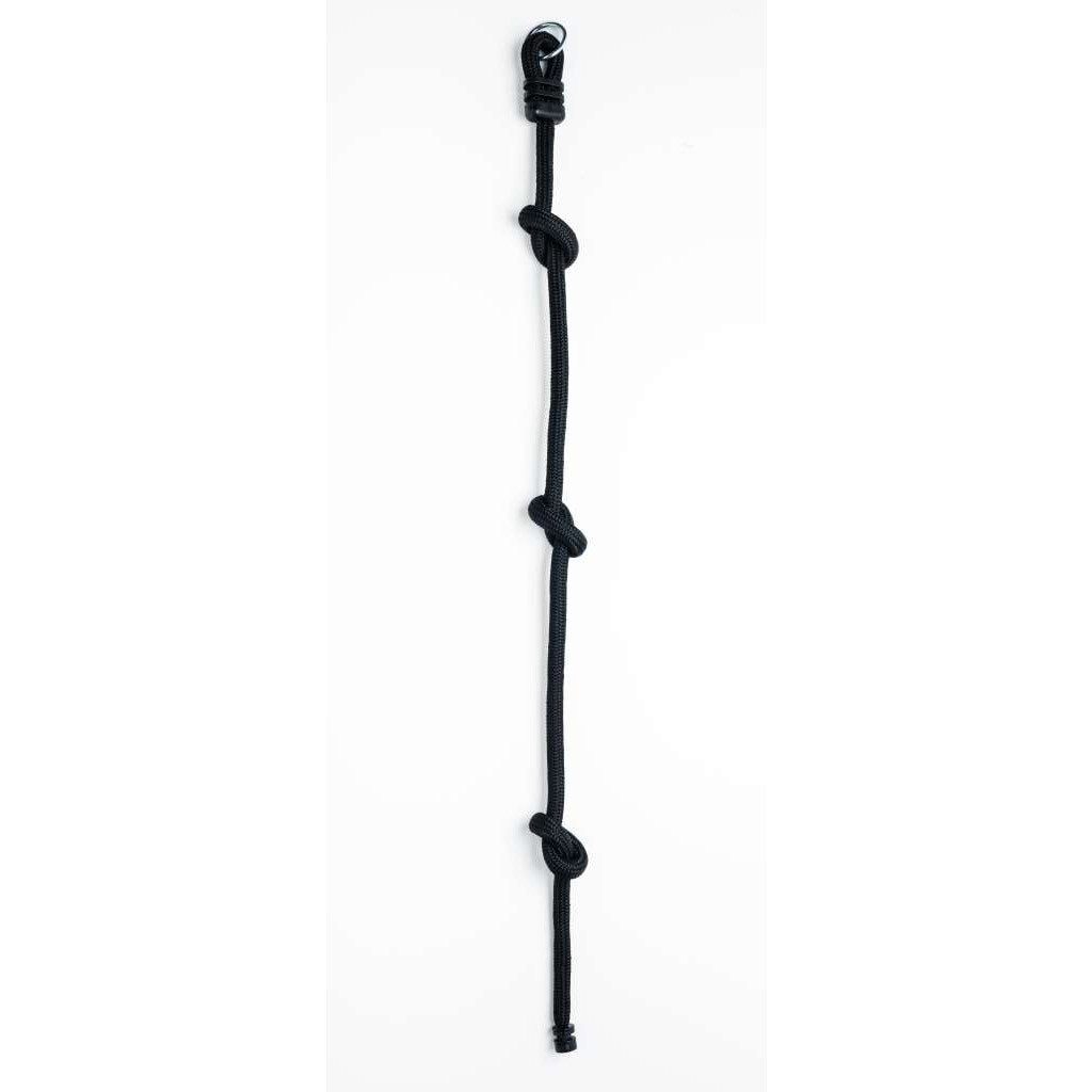 DICE Einzelschaukel Kletterseil/Knotenseil 260 cm mit schwarzem geflochtenem Seil, passend für BERG Playbase