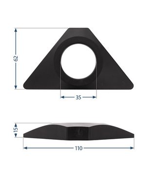 SANITOP WINGENROTH Spültischarmatur (Wasserhahn, Armaturenstabilisierung) Stabilisierungsplatte Küchenarmatur, 3,5 cm Lochdurchmesser, 240048