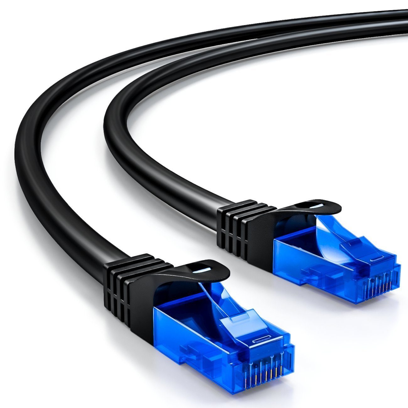 deleyCON deleyCON 30m CAT6 Patchkabel Netzwerkkabel Ethernet LAN DSL Kabel LAN-Kabel