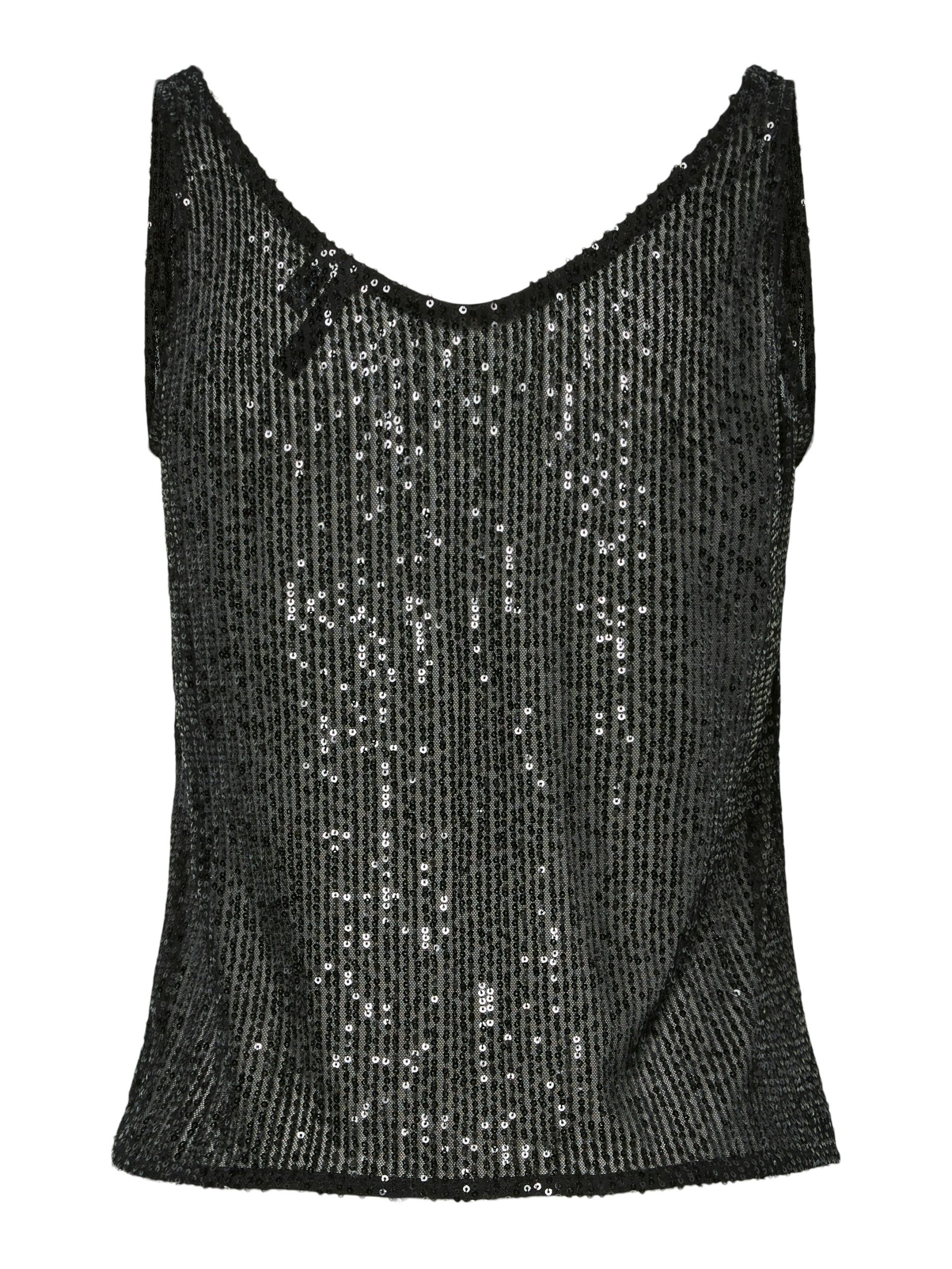 pieces Shirttop PCJACK SL SEQUINS TANK TOP JRS PWP günstig online kaufen