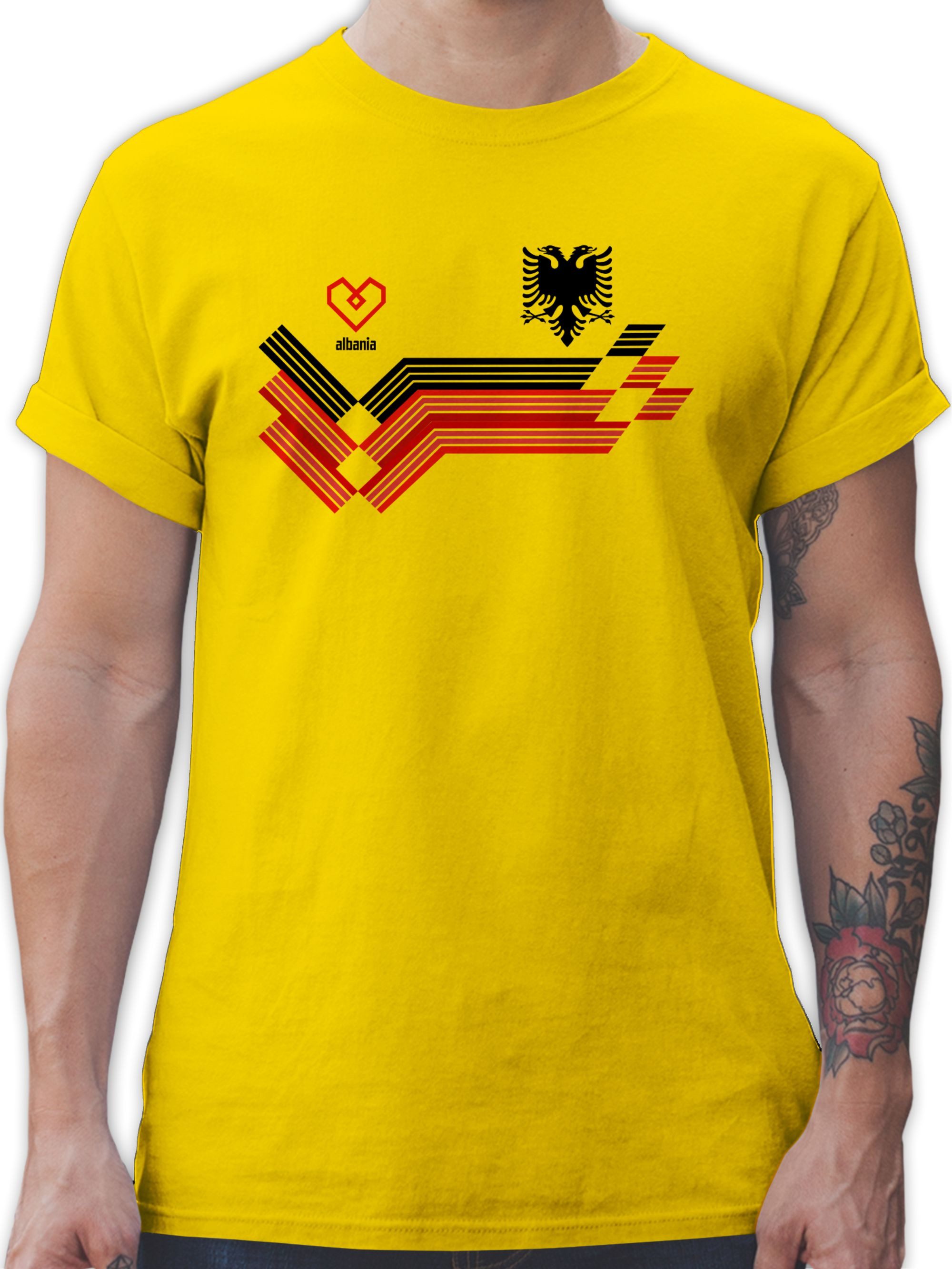 Shirtracer T-Shirt Albania Fanartikel EM, Albanien Wappen 2026 Fussball WM Fanartikel