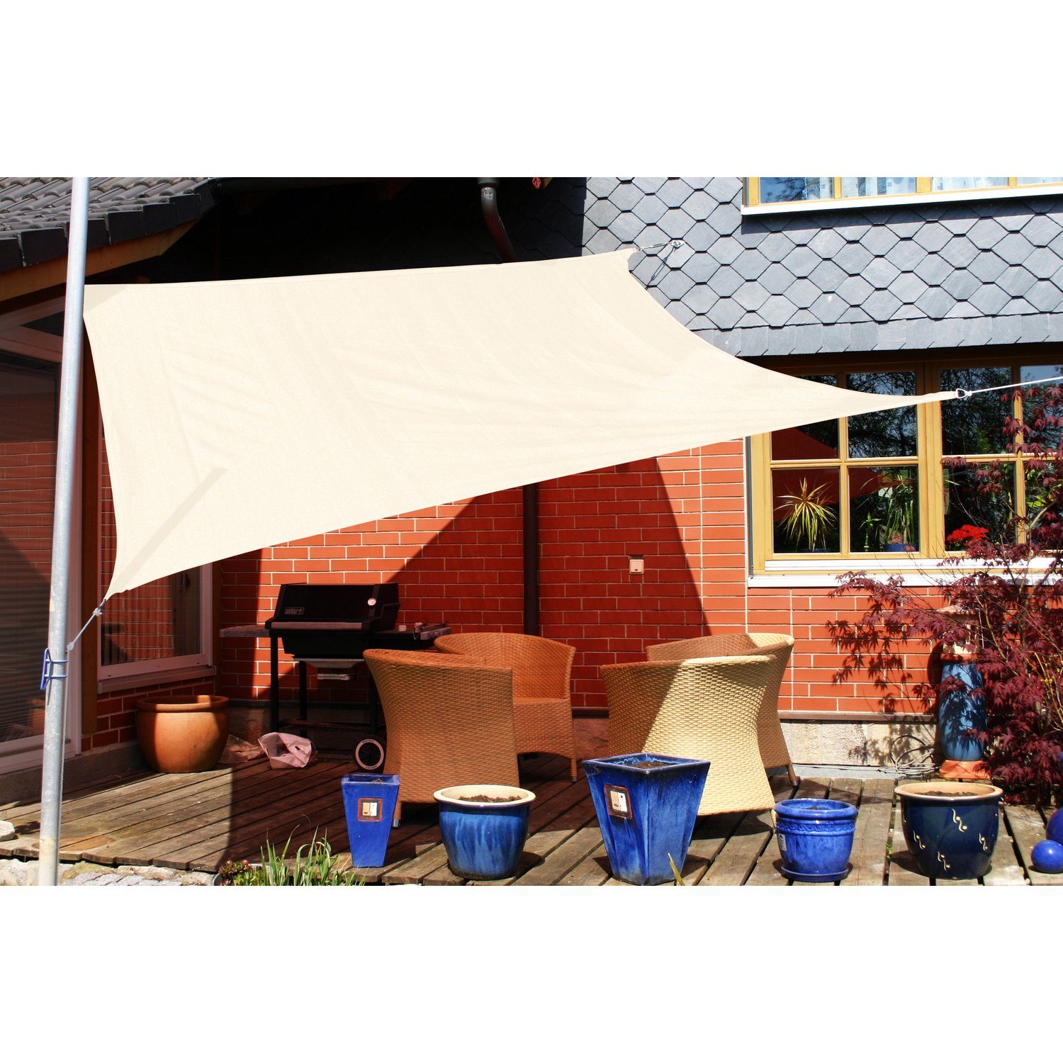 Sonnensegel 4,5 x 3,5 m Rechteck