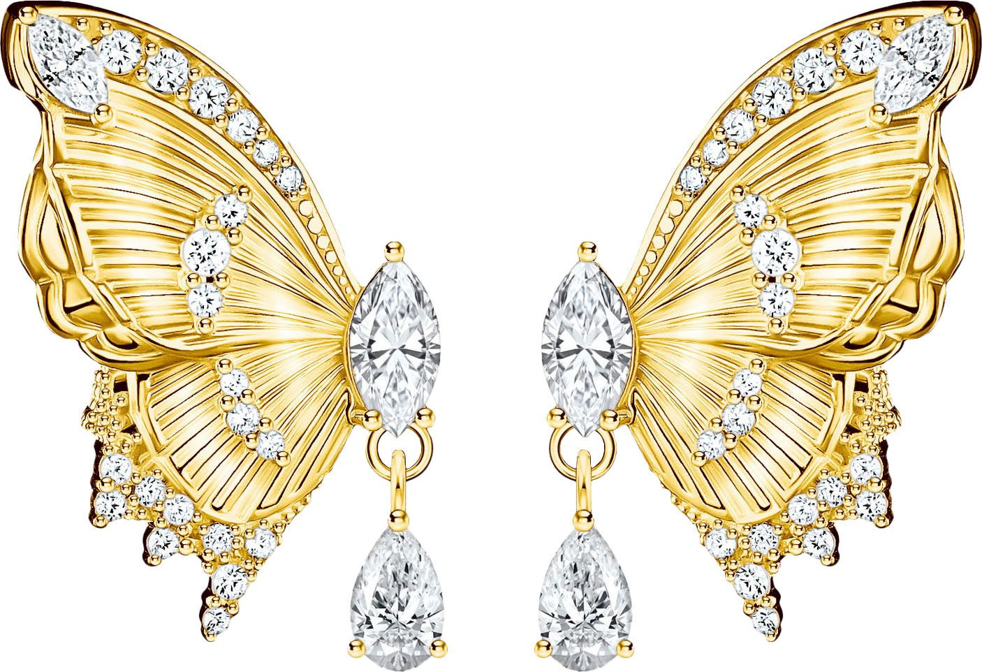 THOMAS SABO Paar Ohrstecker Butterfly Paradise Ohrstecker im Schmetterling-Design, mit Zirkonia (synth)