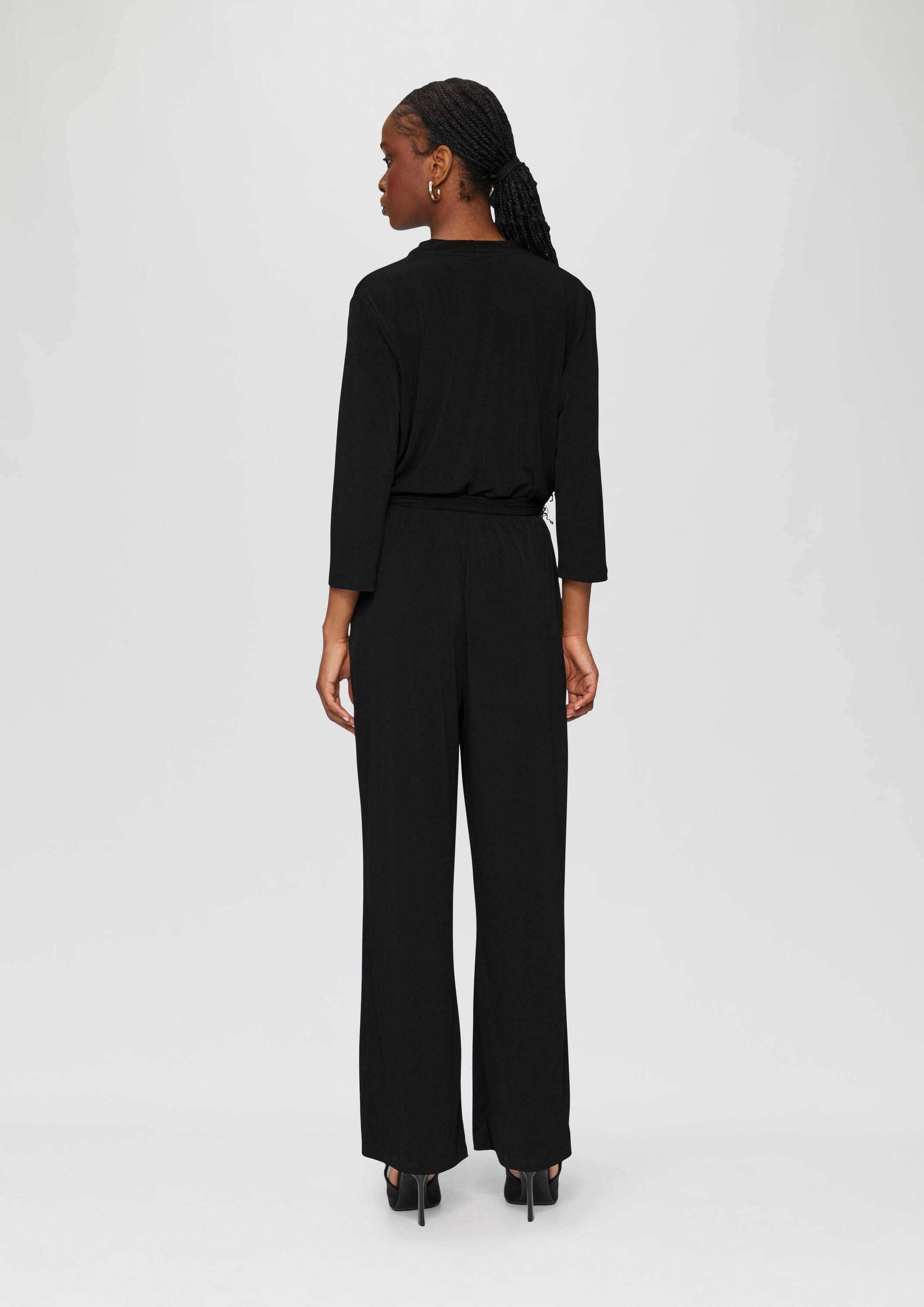 s.Oliver Jumpsuit Overall Jumpsuit in Wickel-Optik