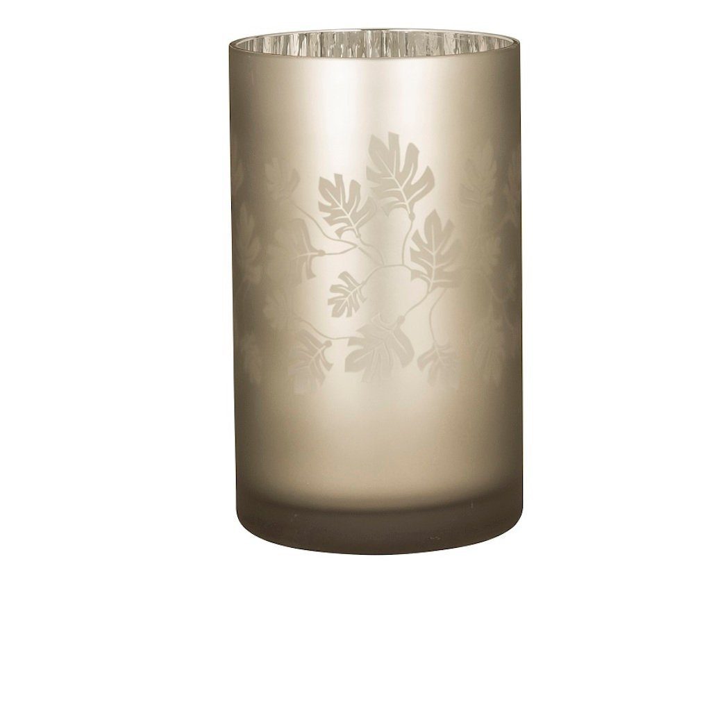 Broste Copenhagen Windlicht Hurricane Leaf Glas