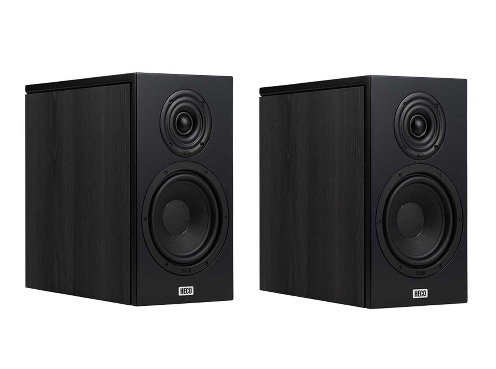 Heco Aurora XT 300 black-oak 2-Wege-Regallautsprecher Regal-Lautsprecher