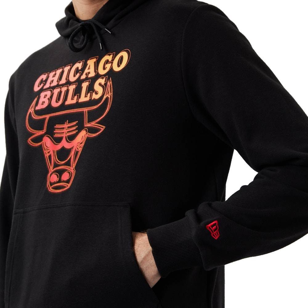 NBA Hoodie New Kängurutasche Era Era Neon Chicago Fade Hoodie Bulls (1-tlg) New
