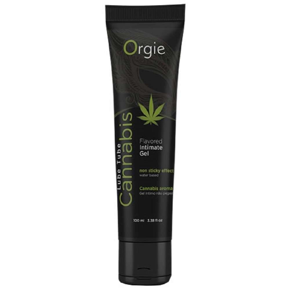 hochwirksames Gleitgel Gel, Gleitgel Flavoured mit Intimate Orgie Tube Cannabis-Geschmack Tube mit 100ml, Lube «Cannabis»