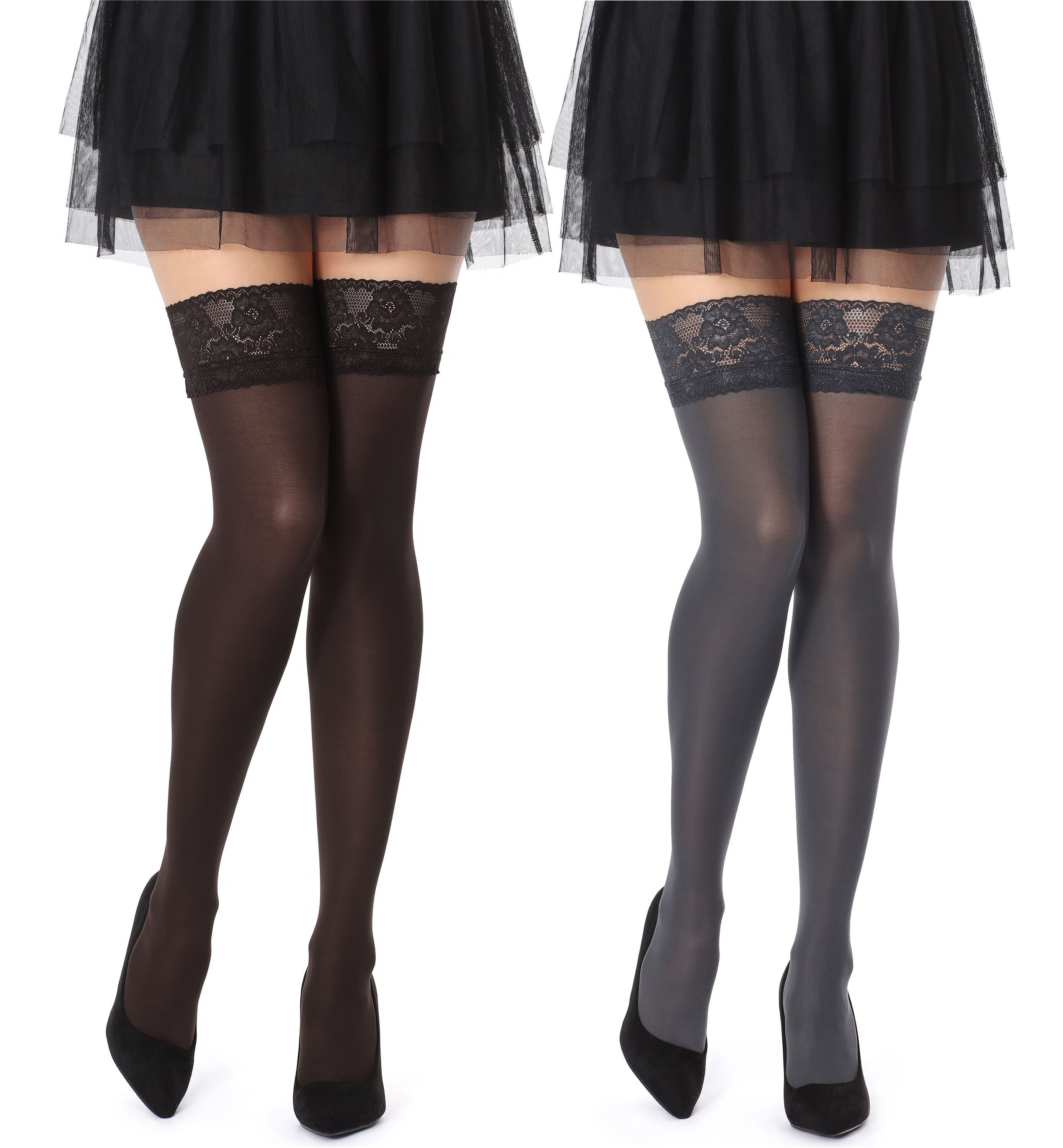 Bellivalini Чулки с подвязками Damen Чулки с подвязками mit Spitze 2 Pack 40 DEN BLVFI1004