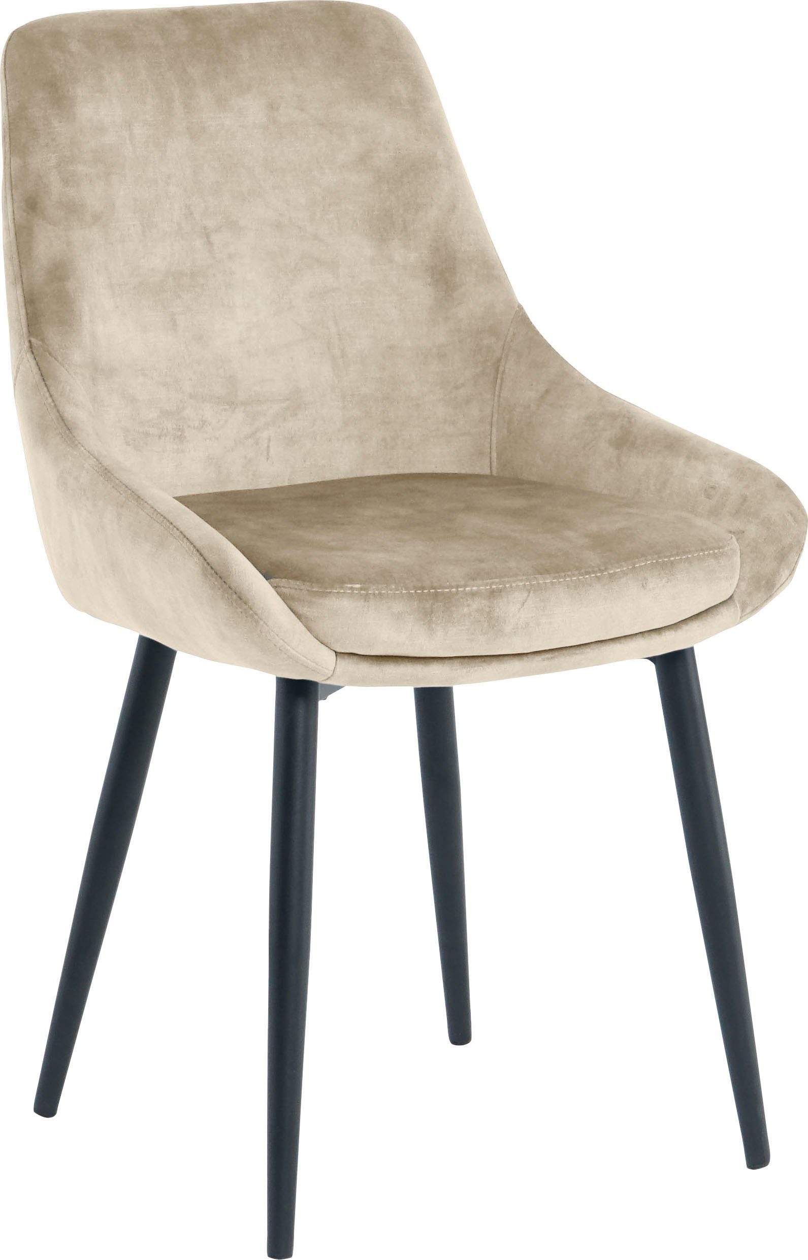 SIT Polsterstuhl (Set, 2 St), glamouröser Bezug in Samtoptik