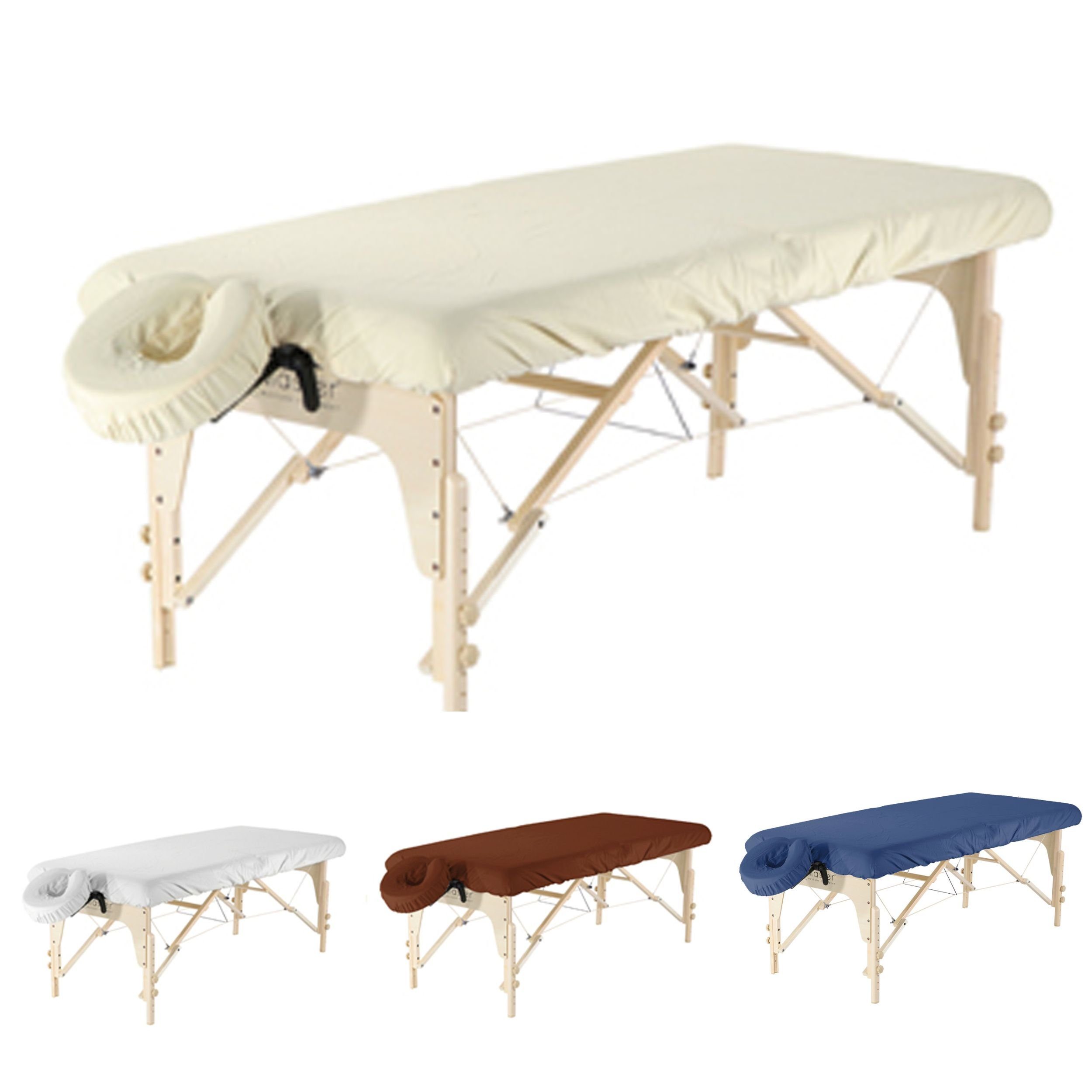 Duke-Handel Massageliegenbezug inkl. Kopfpolster, 100 % Mikrofaser, Gummizug: rundum, (2 Stück), knitter- und pillingbeständig, superleicht und ultraweich