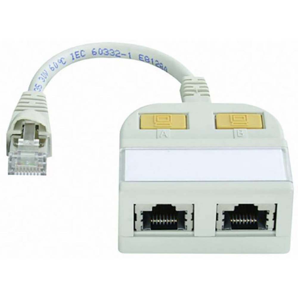 Telegärtner RJ45 Netzwerk, ISDN Y-Adapter Netzwerk-Adapter