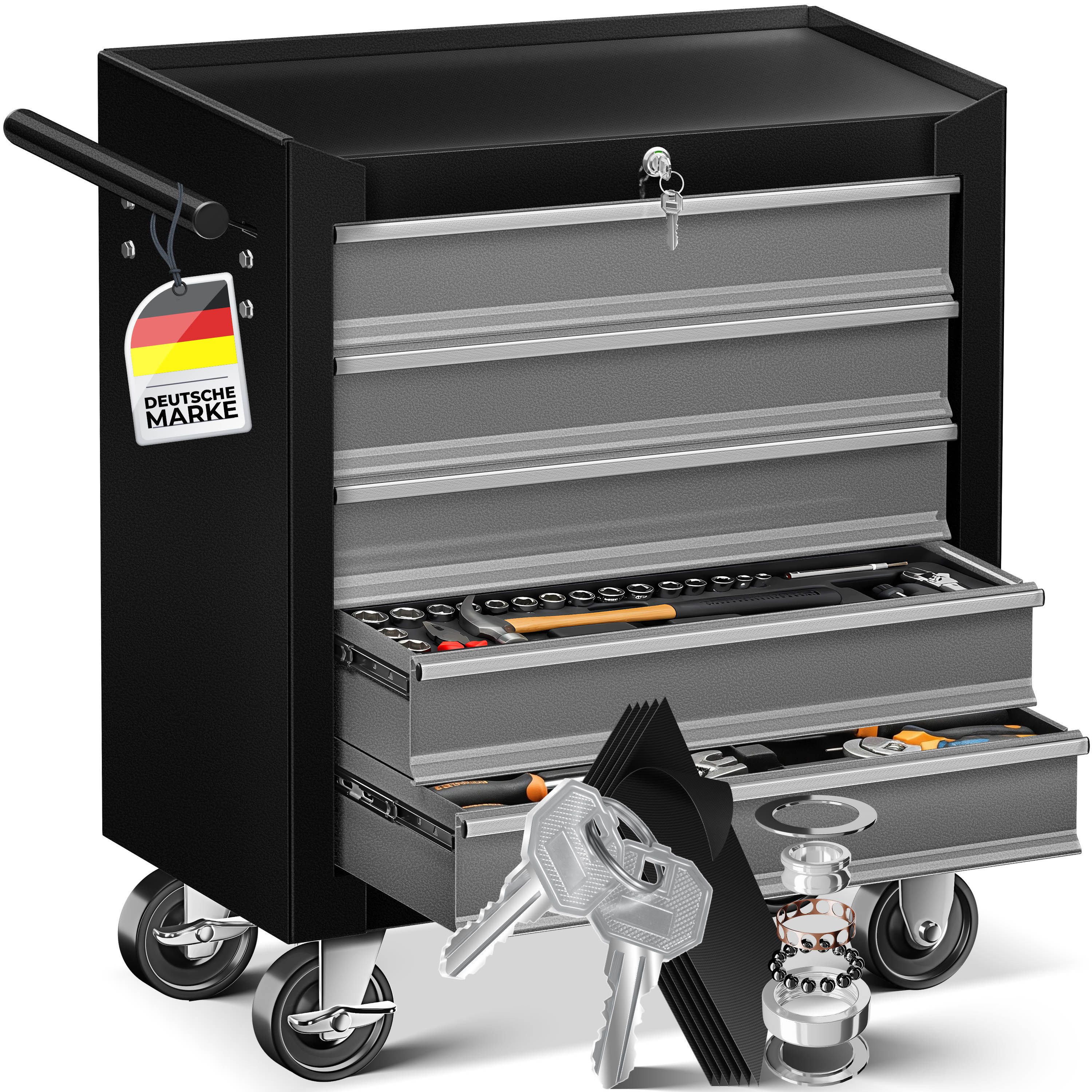MASKO Werkstattwagen Profi Werkzeugwagen mit 5 Schubladen, abschließbar, ma günstig online kaufen