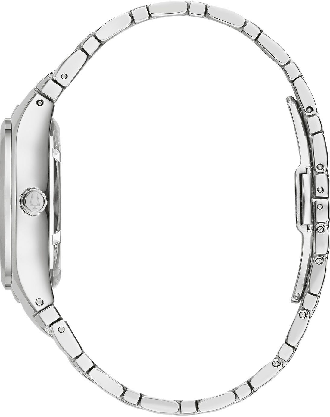 Bulova Automatikuhr 96P247, Armbanduhr, Damenuhr, Edelstahlarmband, Perlmuttzifferblatt, Diamant