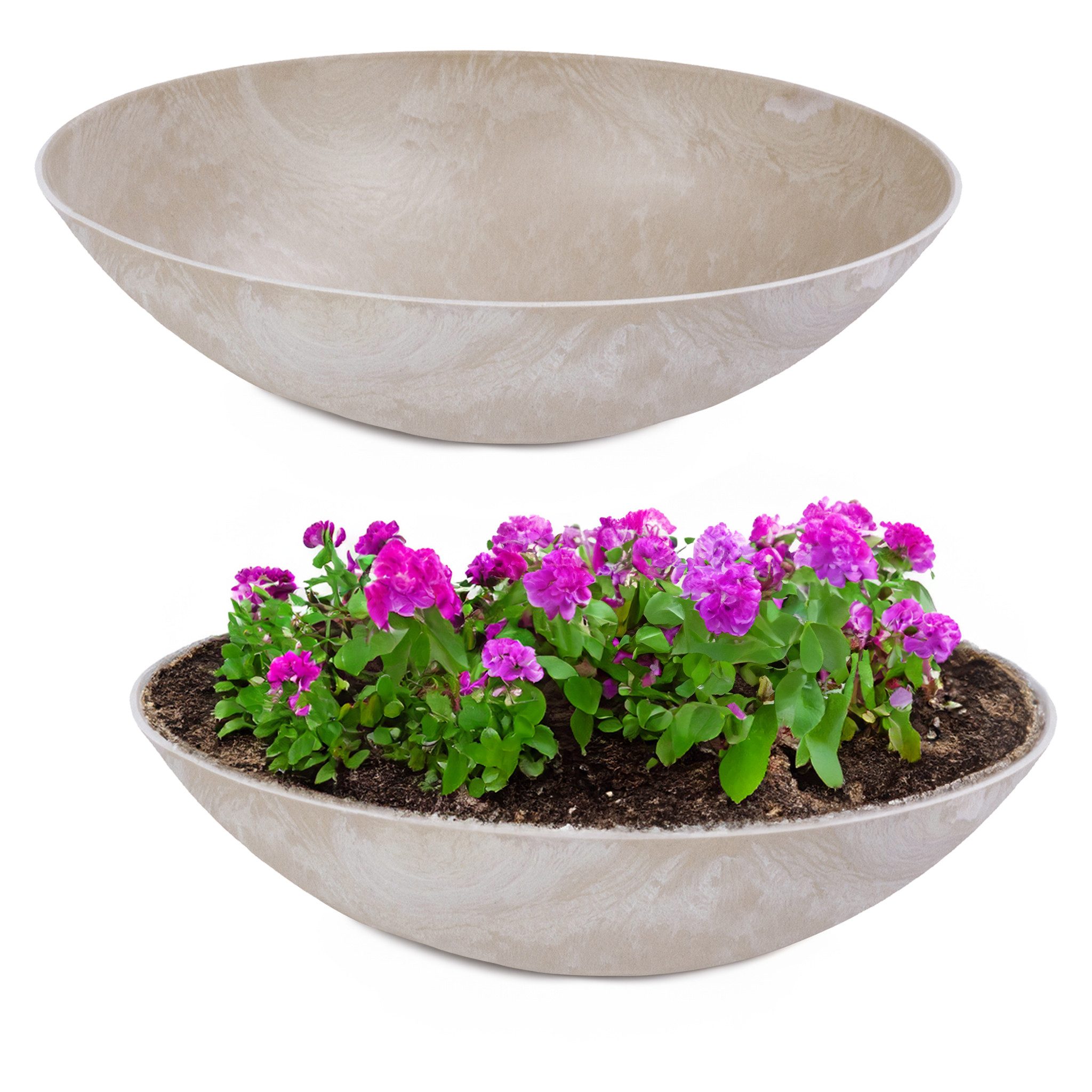 matches21 HOME & HOBBY Blumentopf Flache günstig online kaufen