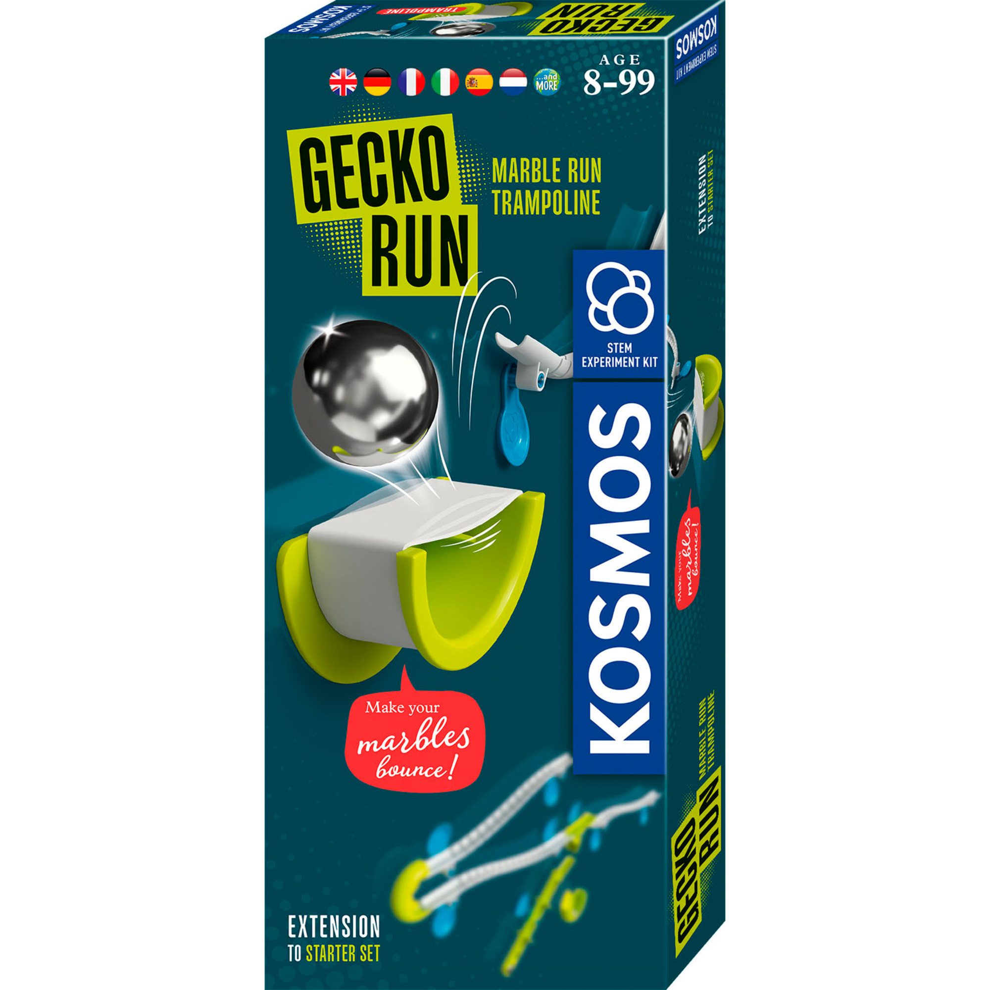 Kugelbahn Kosmos Gecko Run - Marble Run Trampoline V1