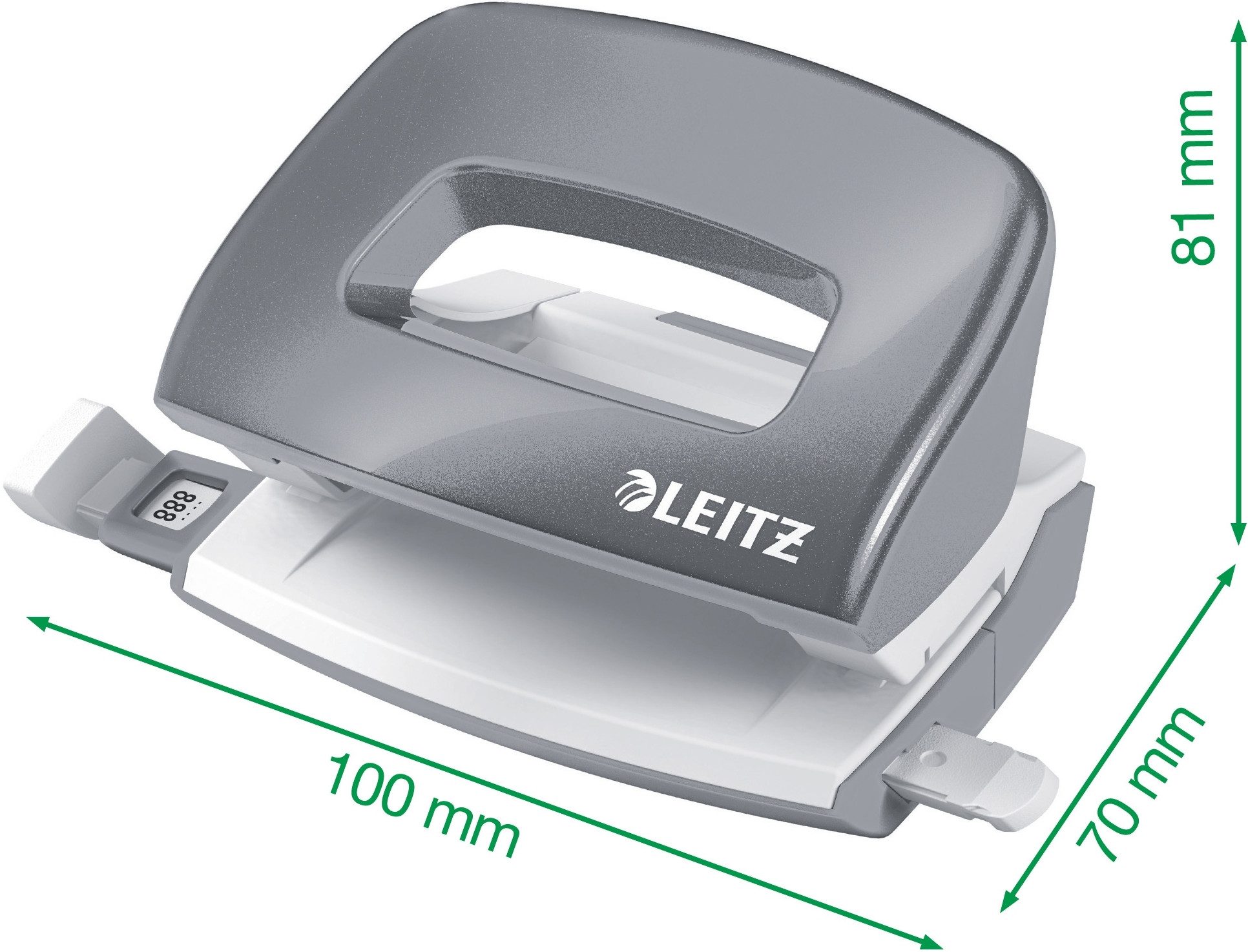 LEITZ Tischaufsatz Schreibtisch-Set Nexxt Wow Heftgerät+Locher rot