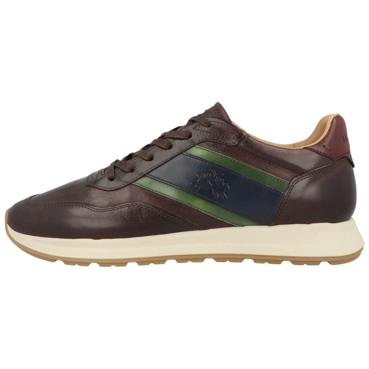 La Martina LFM262 Herren Sneaker Turnschuhe, Sportschuhe, Freizeitschuhe, Halbschuhe, Schnürschuhe