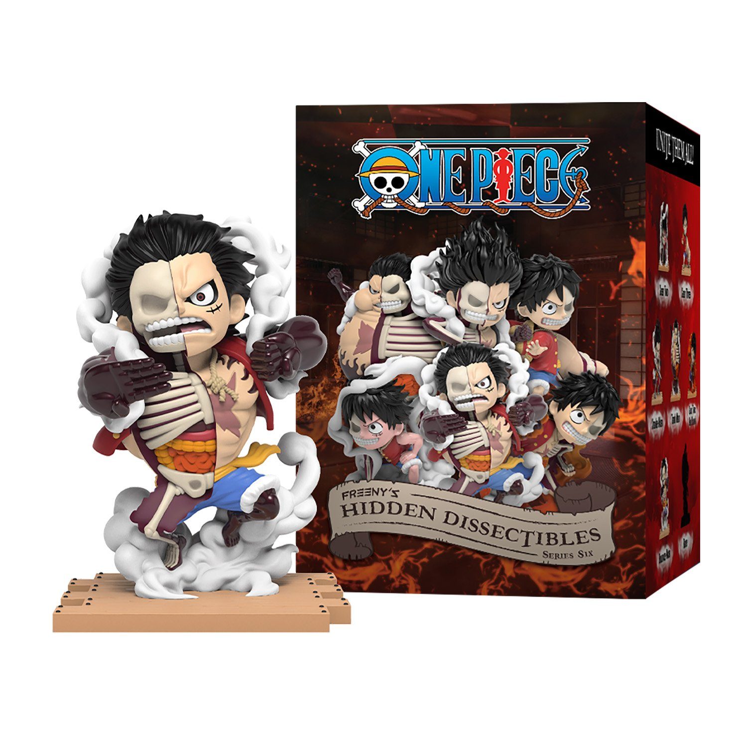 One Piece Anime Sammelfigur Hidden Dissectibles One Piece 6 Luffy Edition I 6 er Set, Eine Packung - enthält eine zufällige Figur