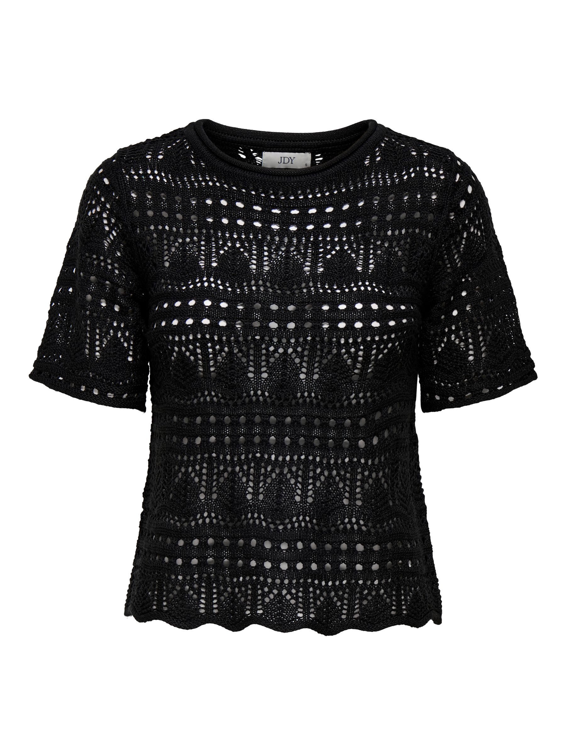 JACQUELINE de YONG T-Shirt Stilvolles Häkelmuster, günstig online kaufen