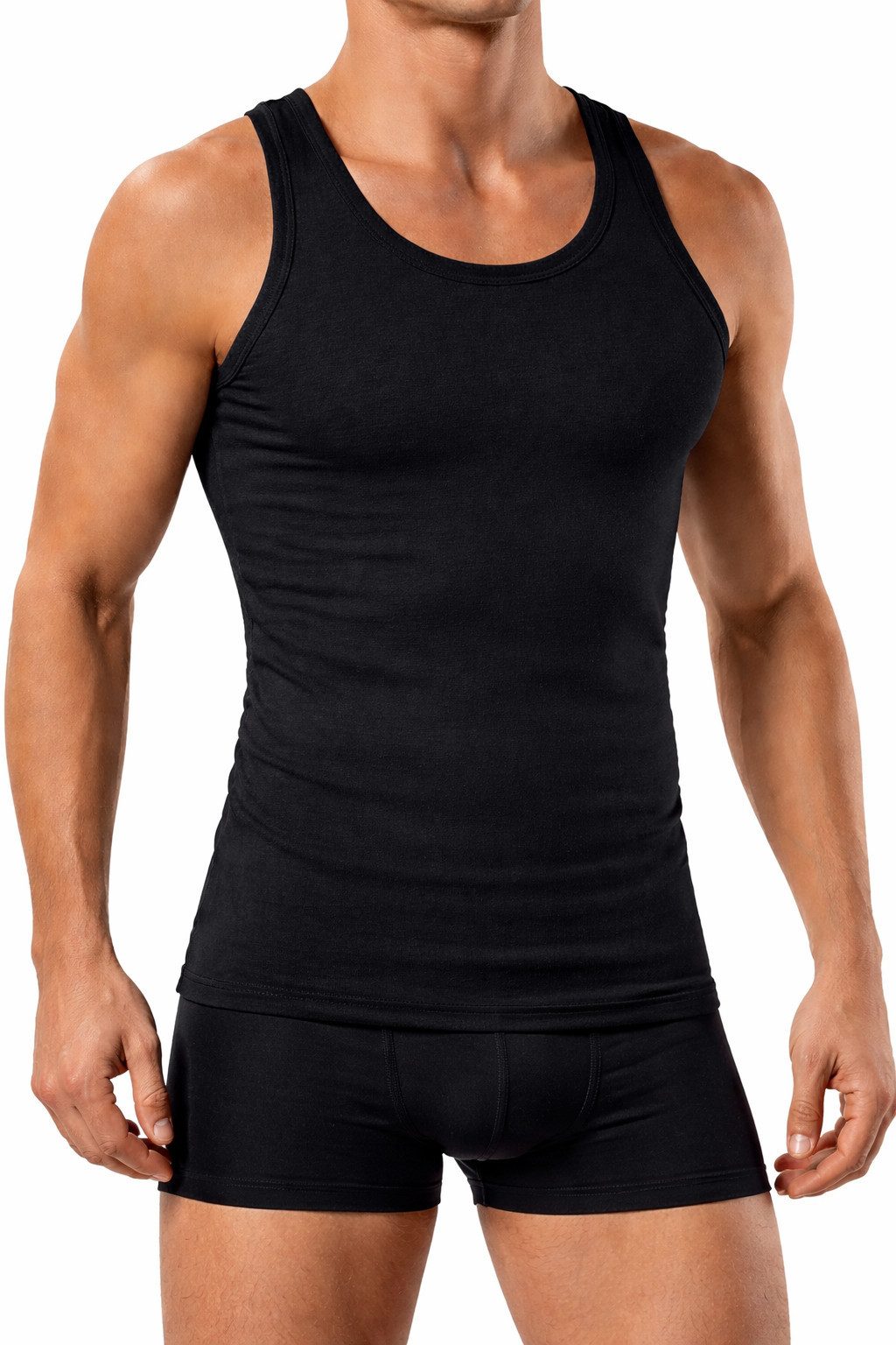 DDOnlineShop Unterhemd 4er Sparset Tank-Top für Herren, 100% Baumwolle (Spar-Set, 4-St., 4er-Pack) Premium Qualität aus 100% Baumwolle