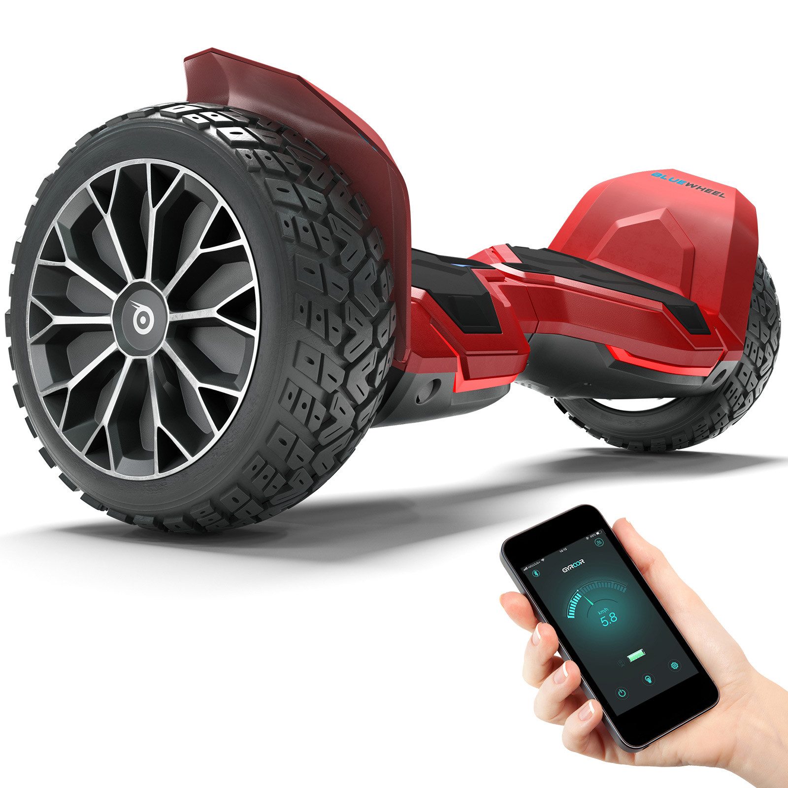 Bluewheel Electromobility Balance Scooter HX510, 15 km/h, 8.5" Vollgummireifen, LED-Scheinwerfer