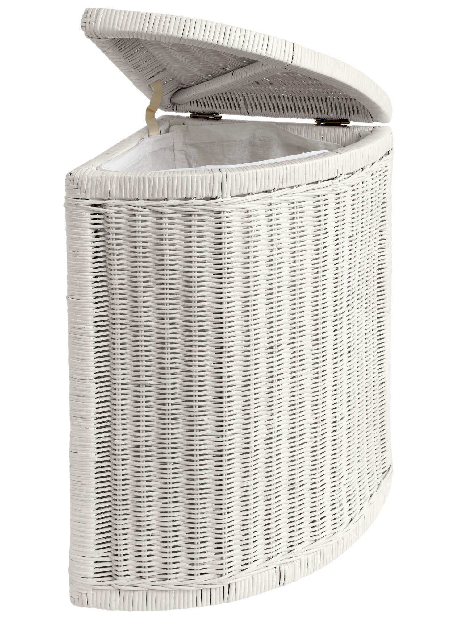 heine home Wäschekorb aus Rattangeflecht, Passt platzsparend in eine