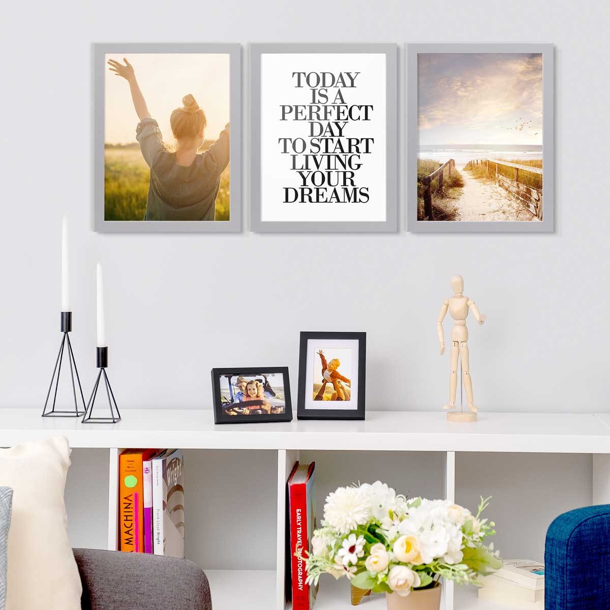 PHOTOLINI Bilderrahmen 3er Set breite Rahmen, günstig online kaufen