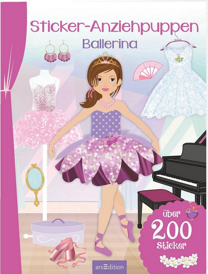 Sticker-Anziehpuppen – Ballerina Über 200 Sticker / diverse