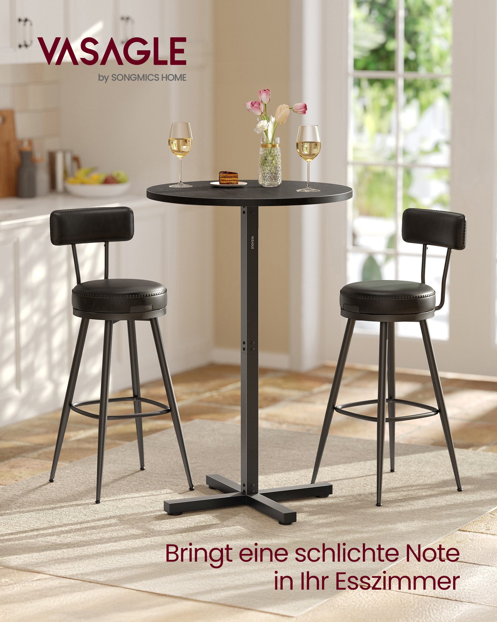 VASAGLE Bartisch Esstisch, Bartisch, Esstisch, Stehtisch, günstig online kaufen