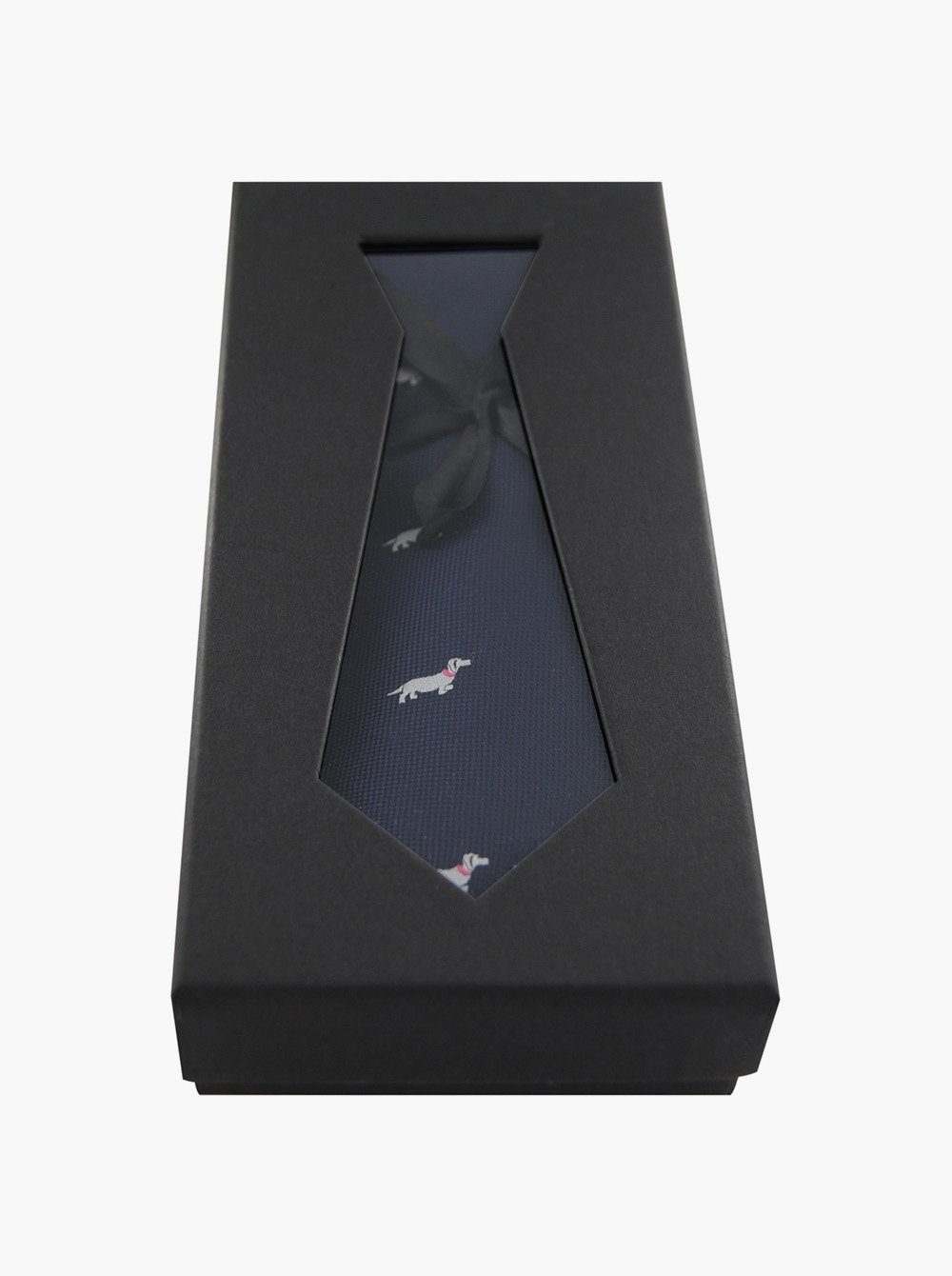 axy Krawatte Herren Krawatte perfektes Motiv2 7,5 cm Motiv Geschenkbox Seidenkrawatte, mit gemustert breit mit Geschenk