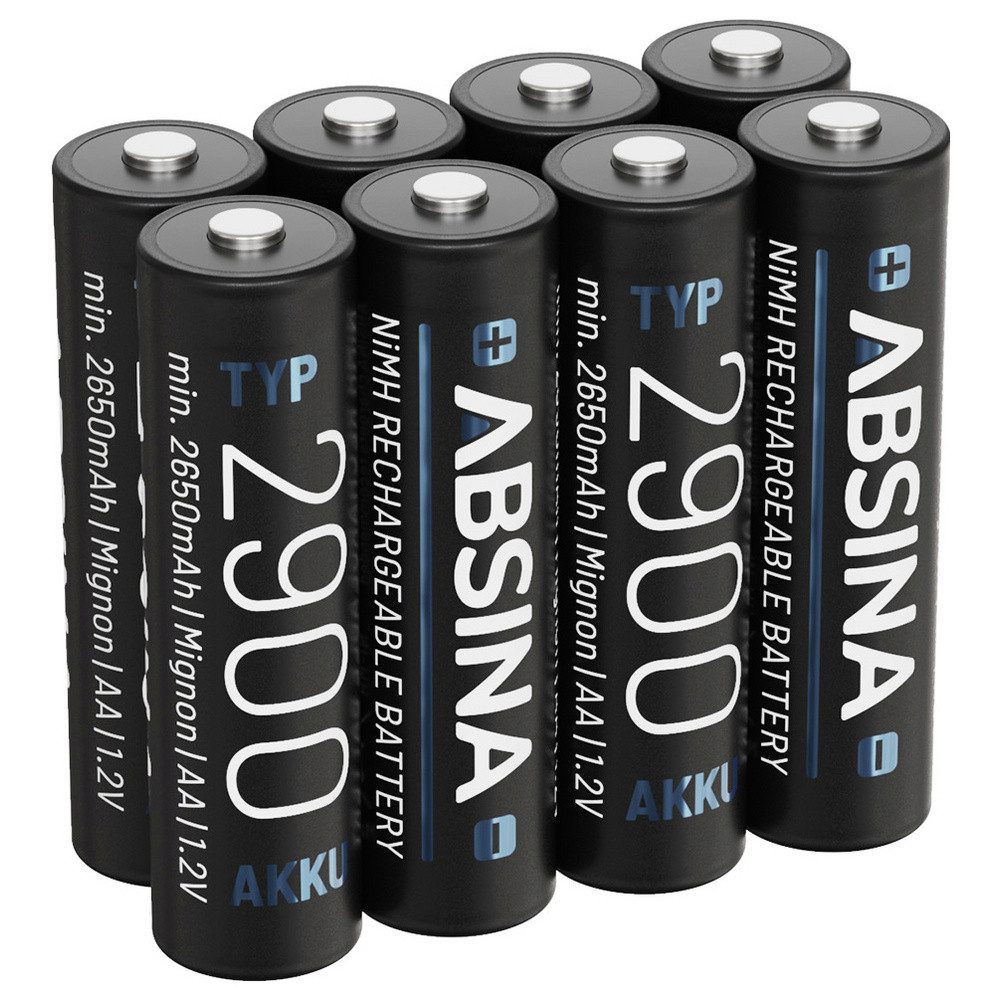 ABSINA Absina Mignon (AA)-Akku NiMH 1.2 V 8 St. Batterie