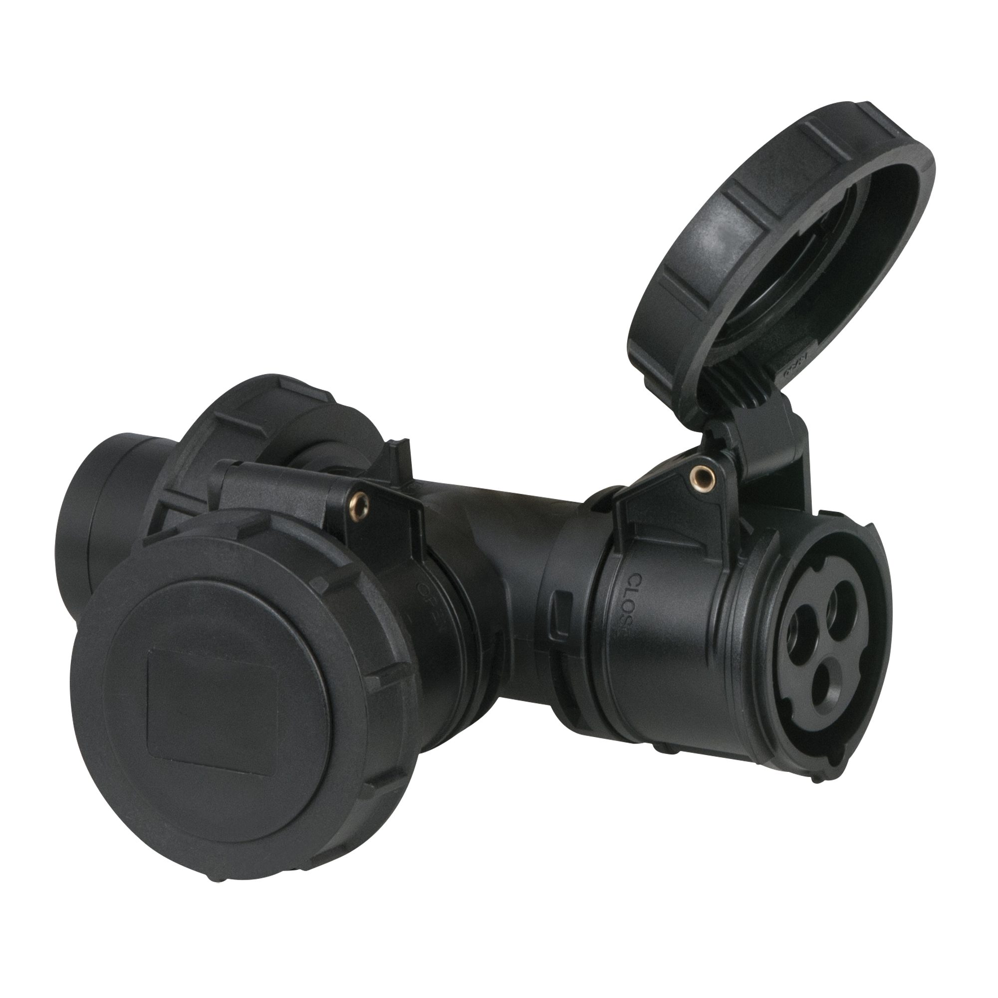 PCE CEE-Stecker PCE T-connect 2 Way 16/3 - Plug 16/3 CEE IP67